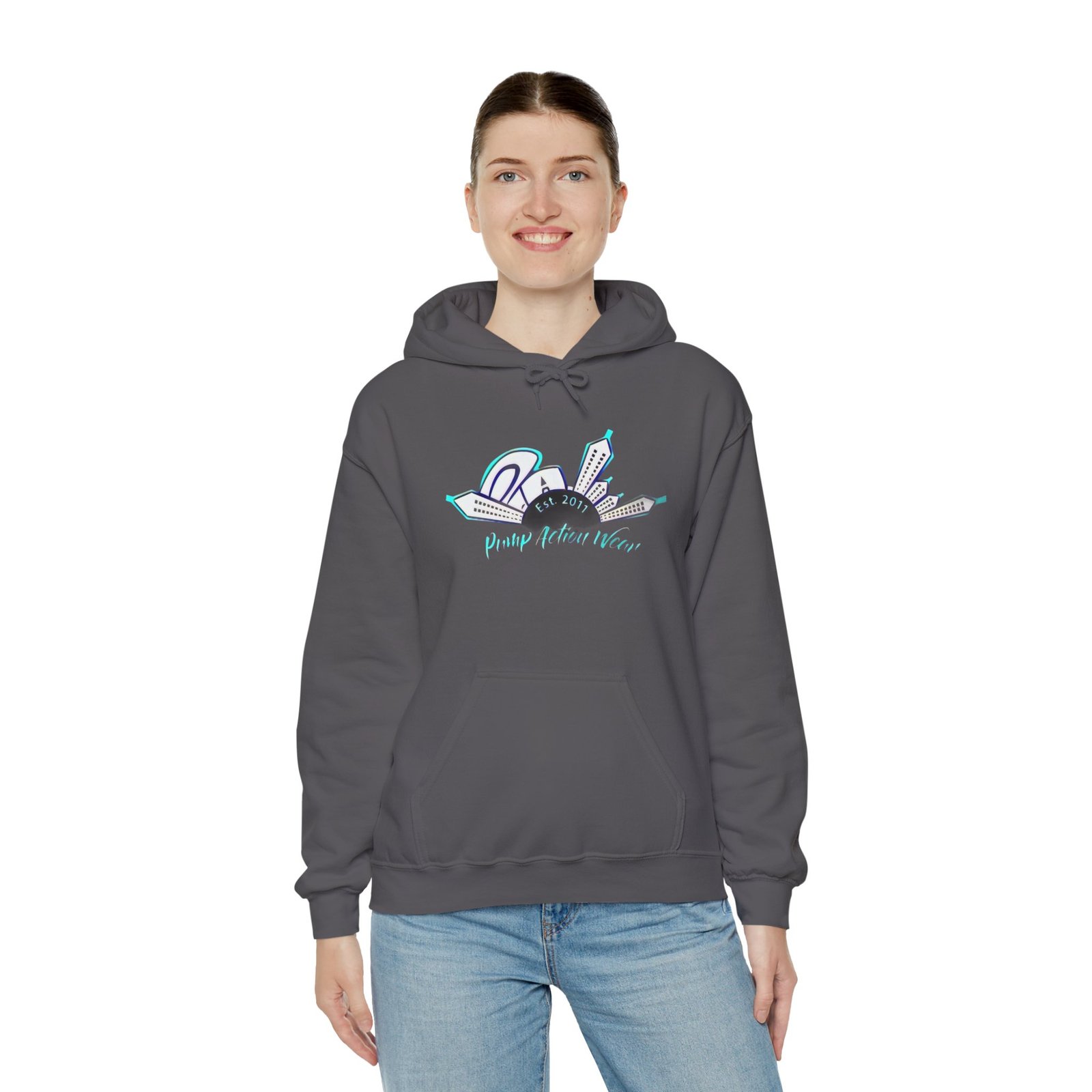 City Skyline Hoodie – "Pushing Detroit Motors" Graphic Hooded Sweatshirt - Image 28