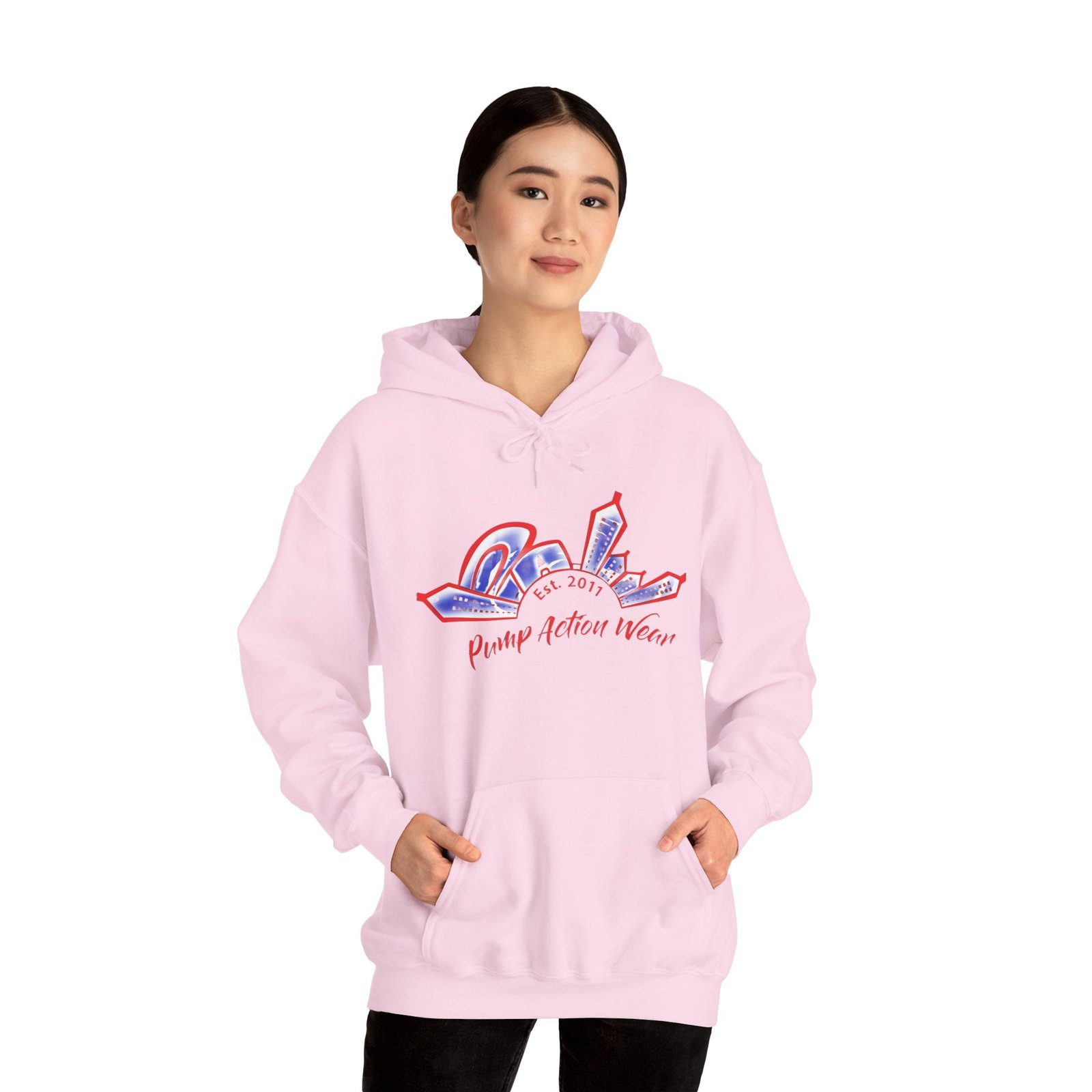 City Skyline Hoodie — 'Proud Detroit Wear' Retro Detroit Graphic Pullover - Image 3