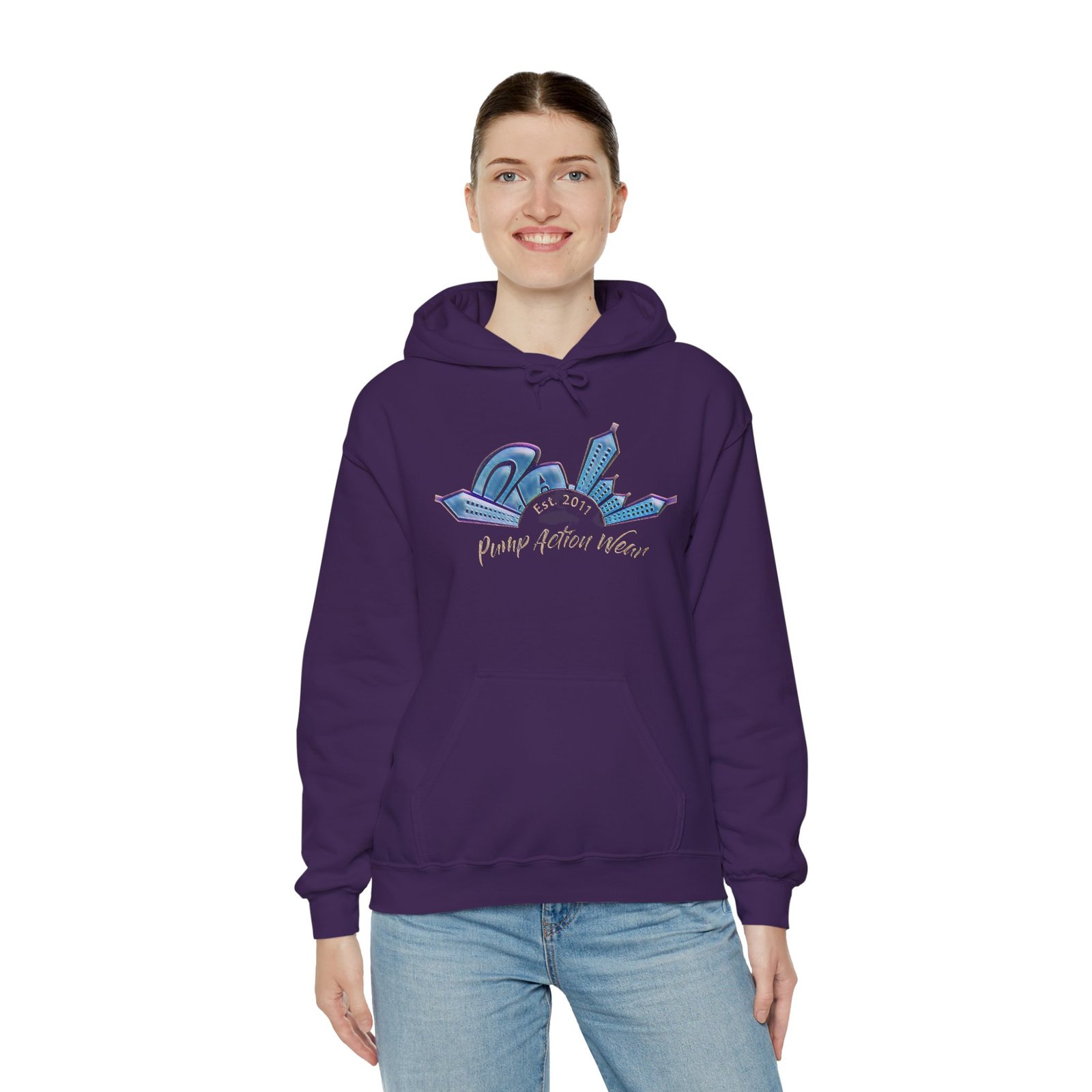 Hoodie • Peaceful Urban Skyline Graphic "Planet Urban Home" - Image 20