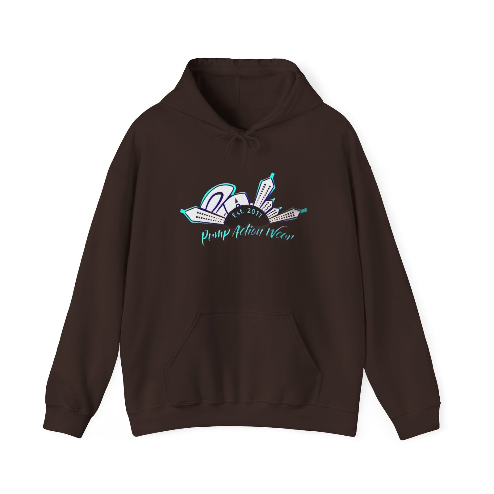 City Skyline Hoodie – "Pushing Detroit Motors" Graphic Hooded Sweatshirt - Image 5
