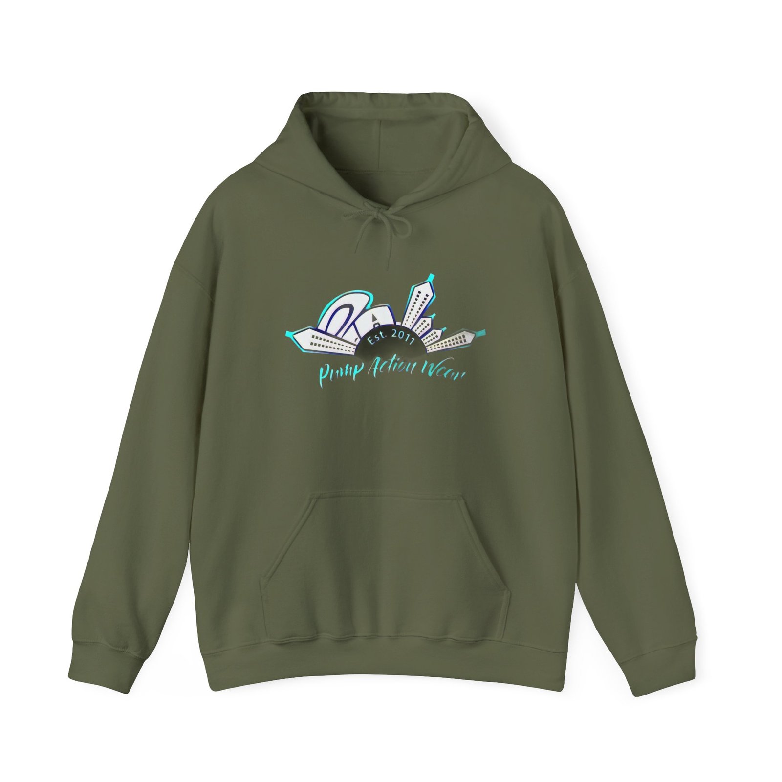 City Skyline Hoodie – "Pushing Detroit Motors" Graphic Hooded Sweatshirt - Image 9