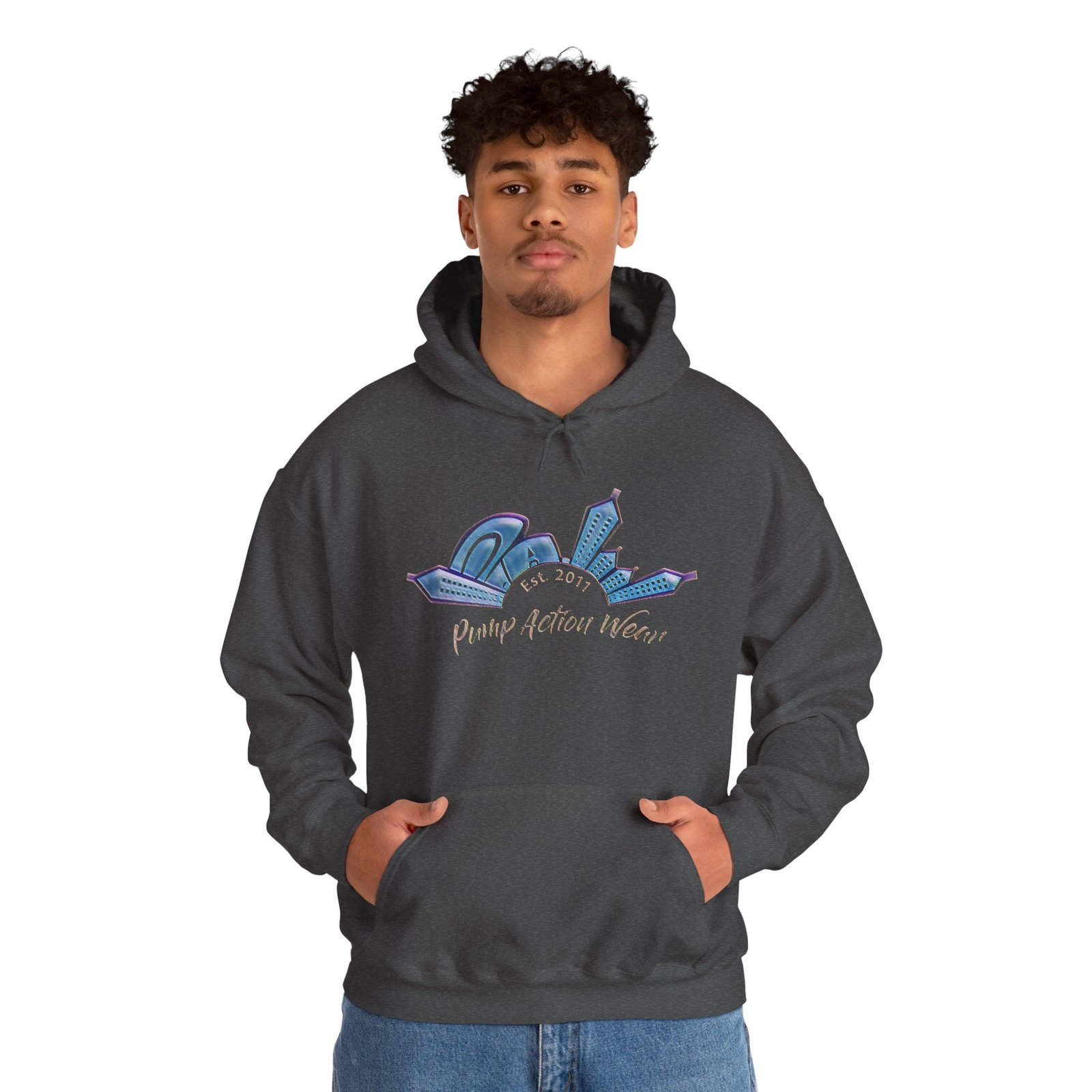 Hoodie • Peaceful Urban Skyline Graphic "Planet Urban Home" - Image 7