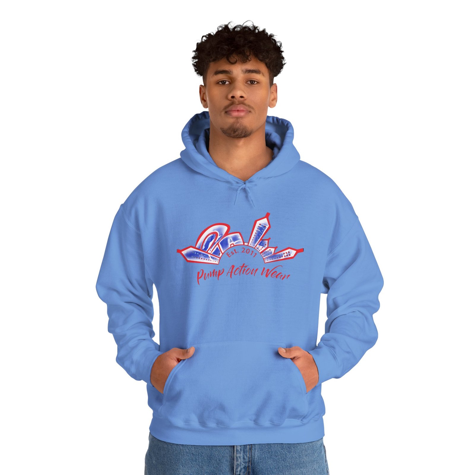 City Skyline Hoodie — 'Proud Detroit Wear' Retro Detroit Graphic Pullover - Image 43