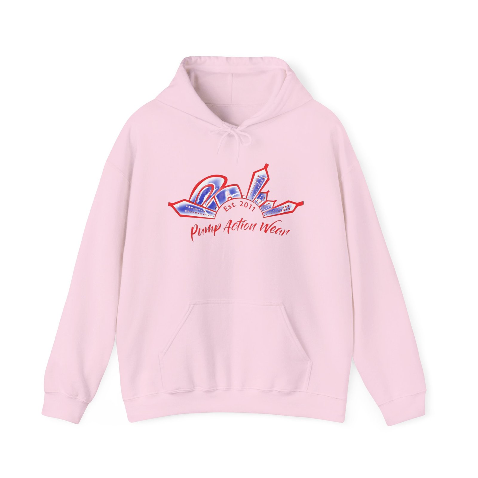 City Skyline Hoodie — 'Proud Detroit Wear' Retro Detroit Graphic Pullover - Image 2