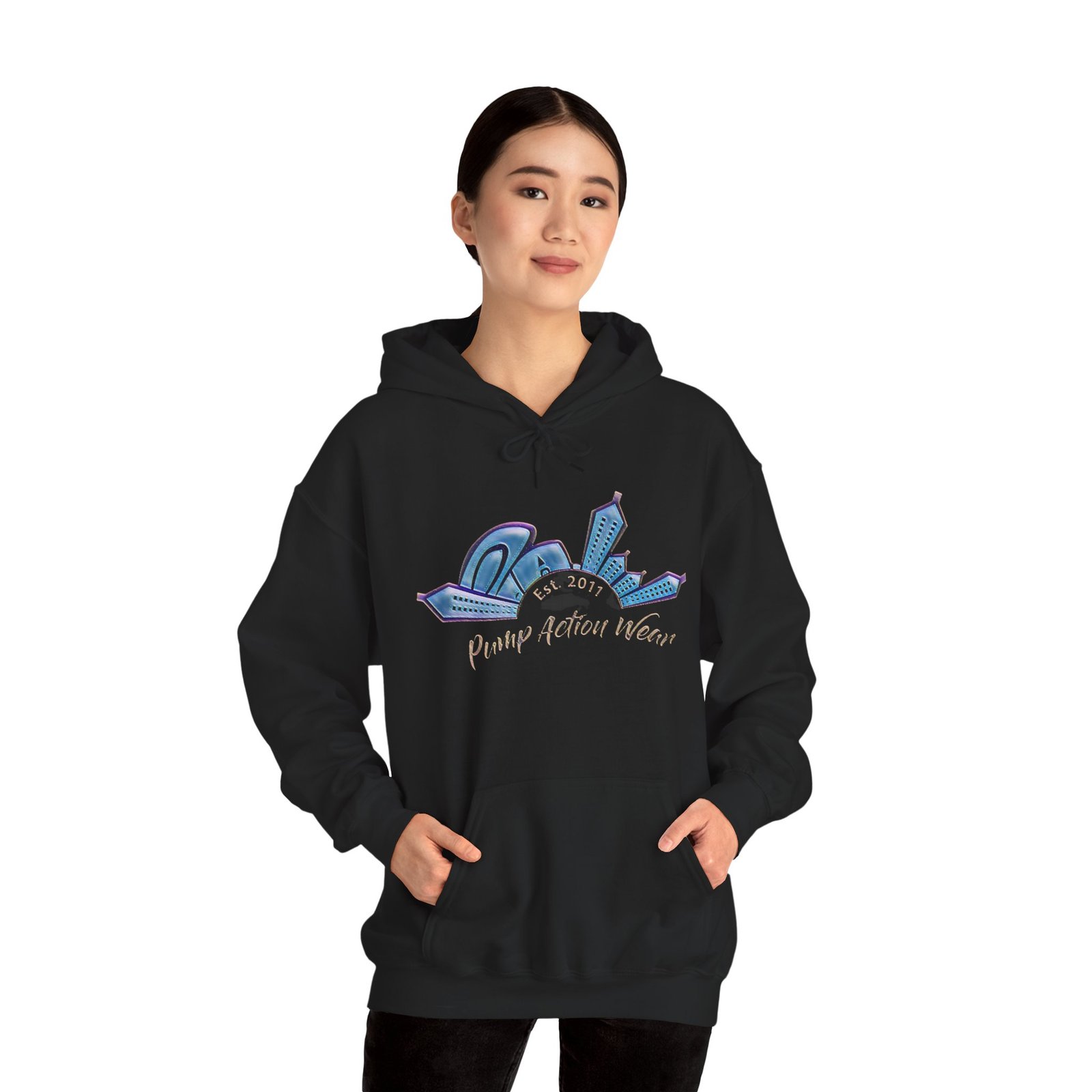 Hoodie • Peaceful Urban Skyline Graphic "Planet Urban Home" - Image 14