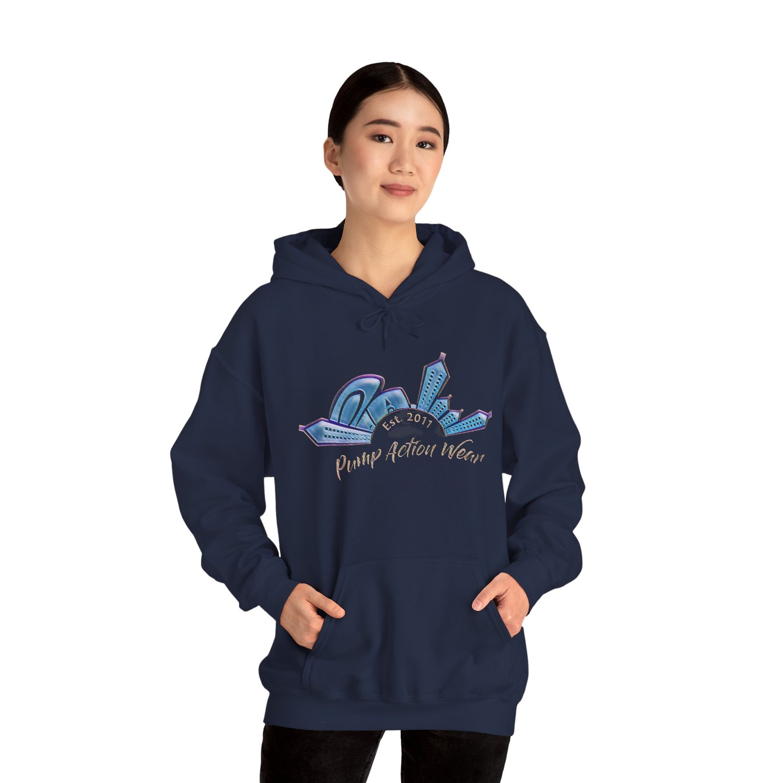Hoodie • Peaceful Urban Skyline Graphic "Planet Urban Home" - Image 3
