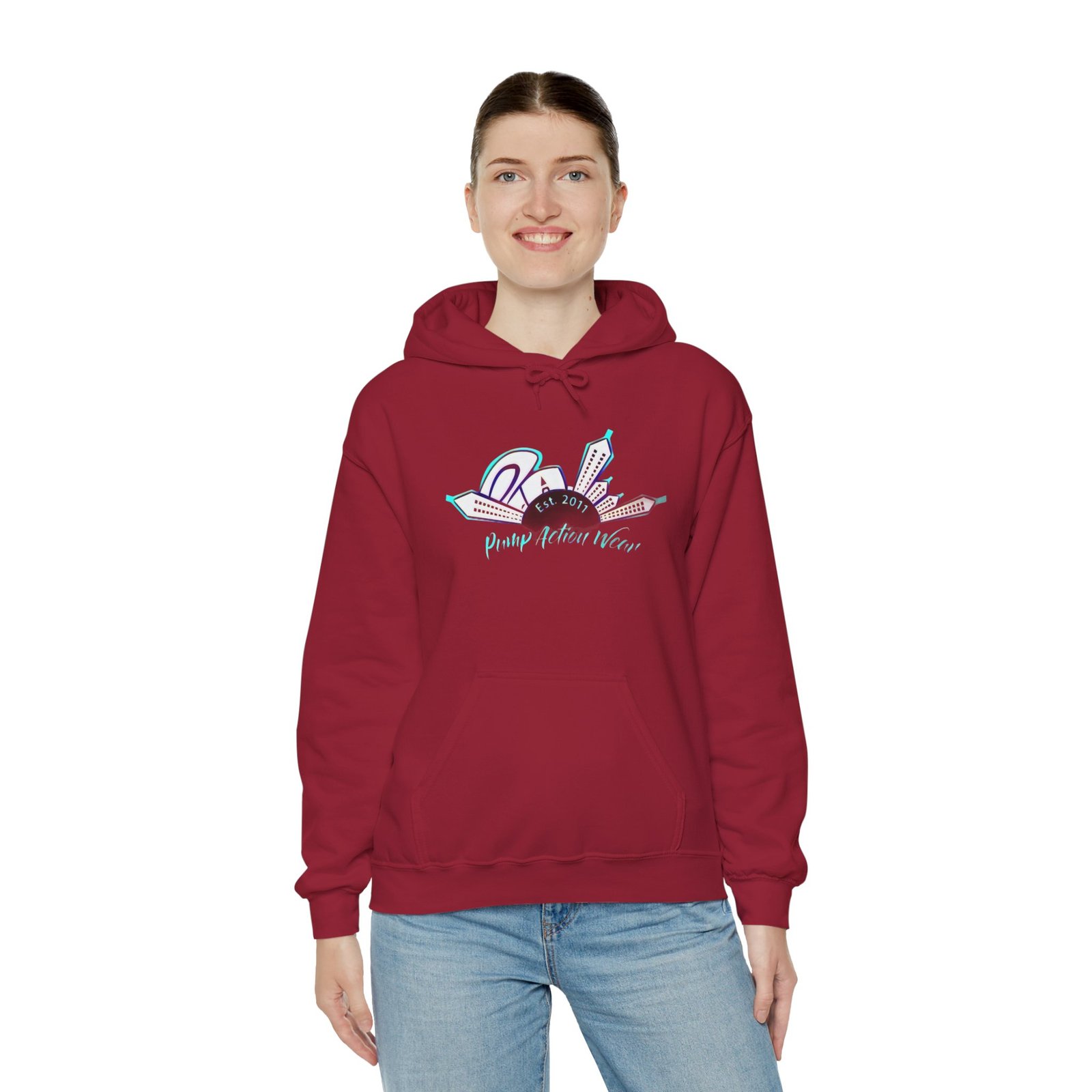 City Skyline Hoodie – "Pushing Detroit Motors" Graphic Hooded Sweatshirt - Image 44
