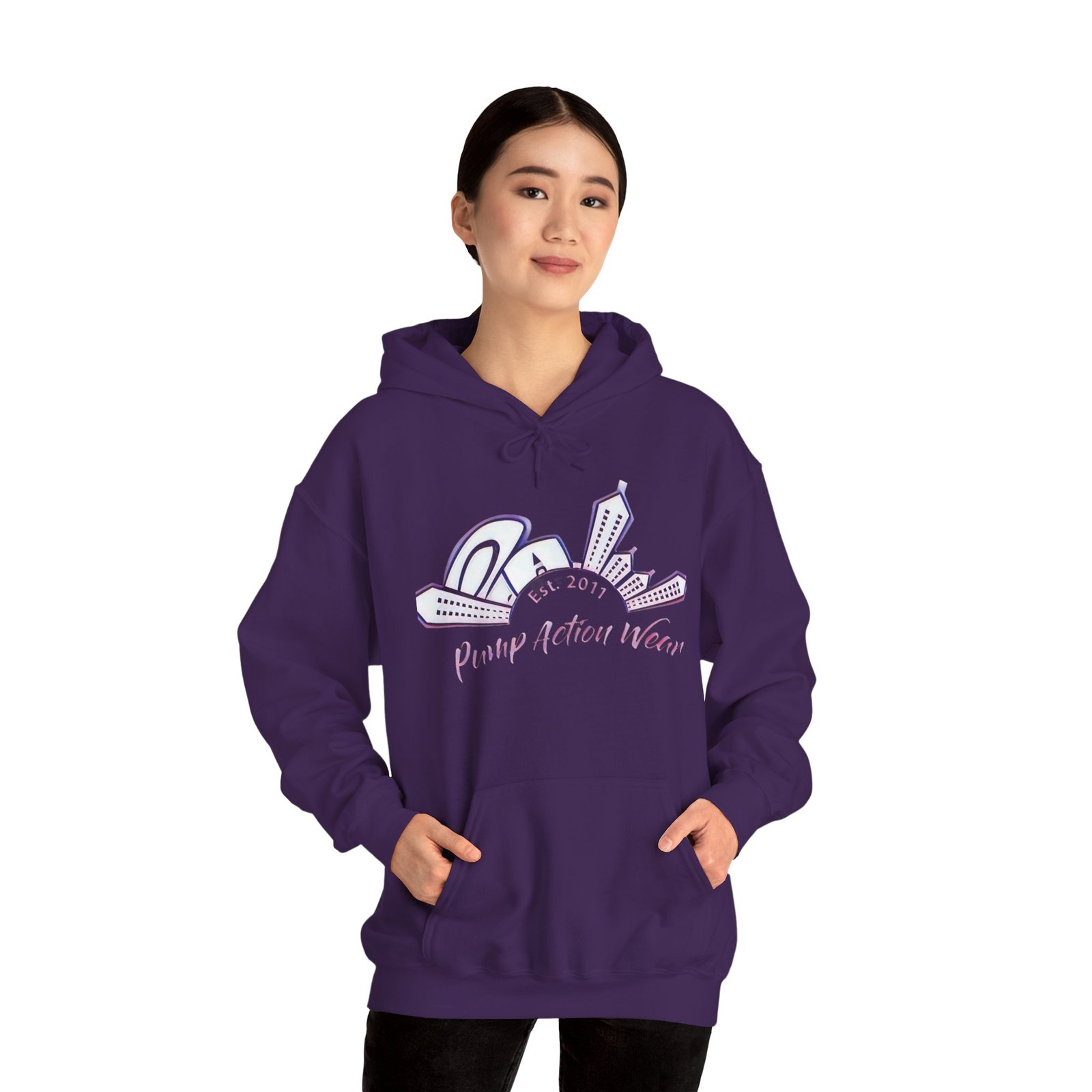 Plump Aesthetic Wear Hoodie — Pastel 90s Retro Logo Pullover - Image 2