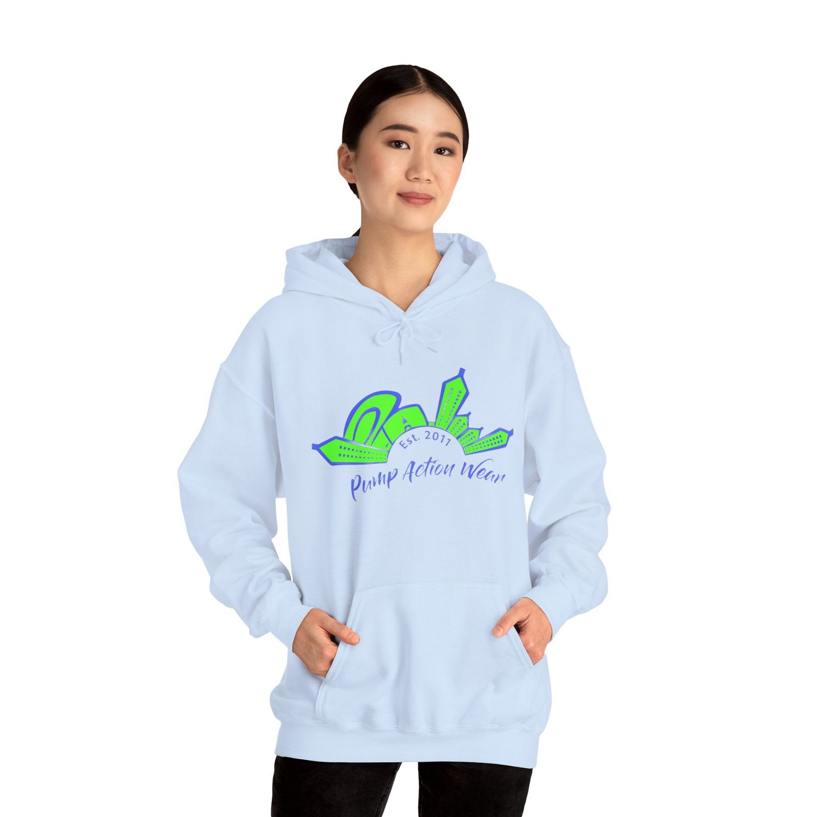 City Skyline Hoodie — "Plump Better Wear" Neon Graphic Streetwear - Image 3