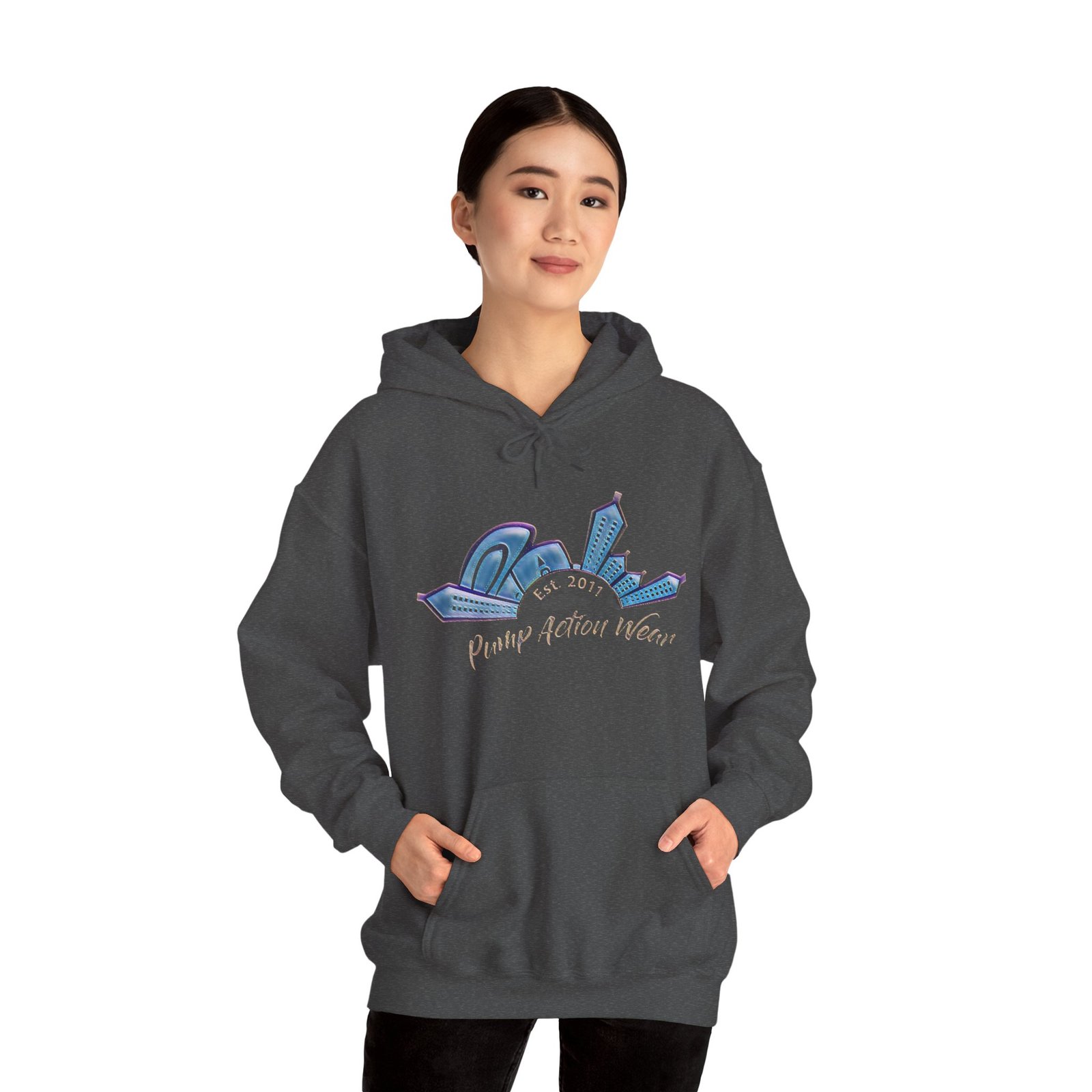 Hoodie • Peaceful Urban Skyline Graphic "Planet Urban Home" - Image 6