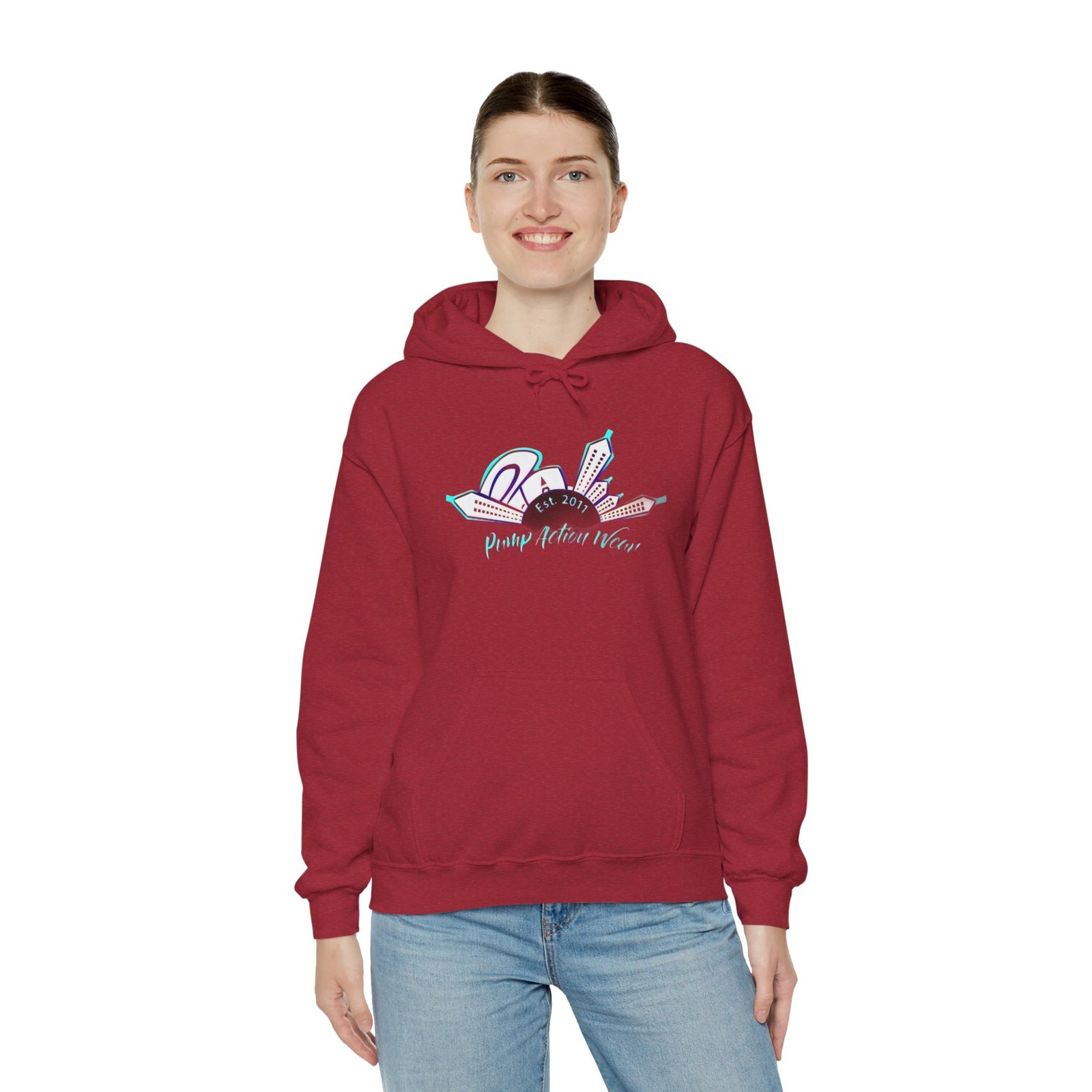 City Skyline Hoodie – "Pushing Detroit Motors" Graphic Hooded Sweatshirt - Image 40