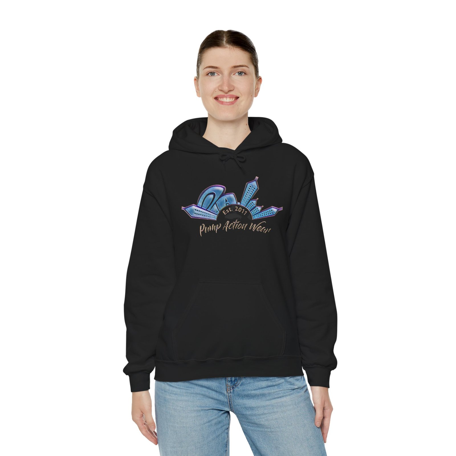 Hoodie • Peaceful Urban Skyline Graphic "Planet Urban Home" - Image 16