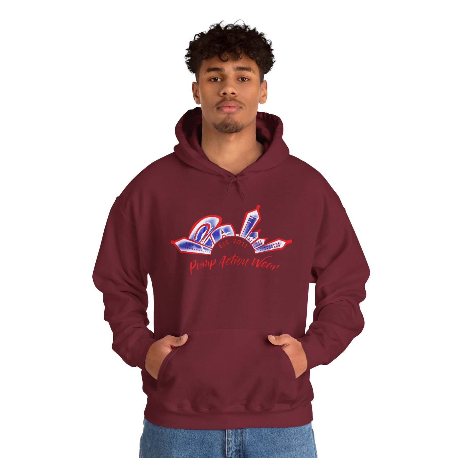 City Skyline Hoodie — 'Proud Detroit Wear' Retro Detroit Graphic Pullover - Image 55