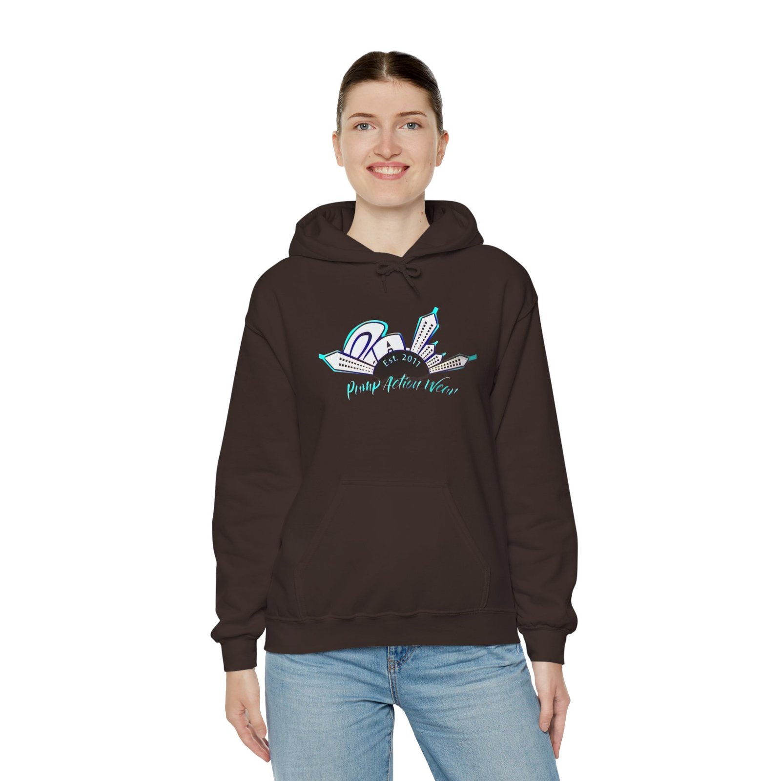 City Skyline Hoodie – "Pushing Detroit Motors" Graphic Hooded Sweatshirt - Image 8
