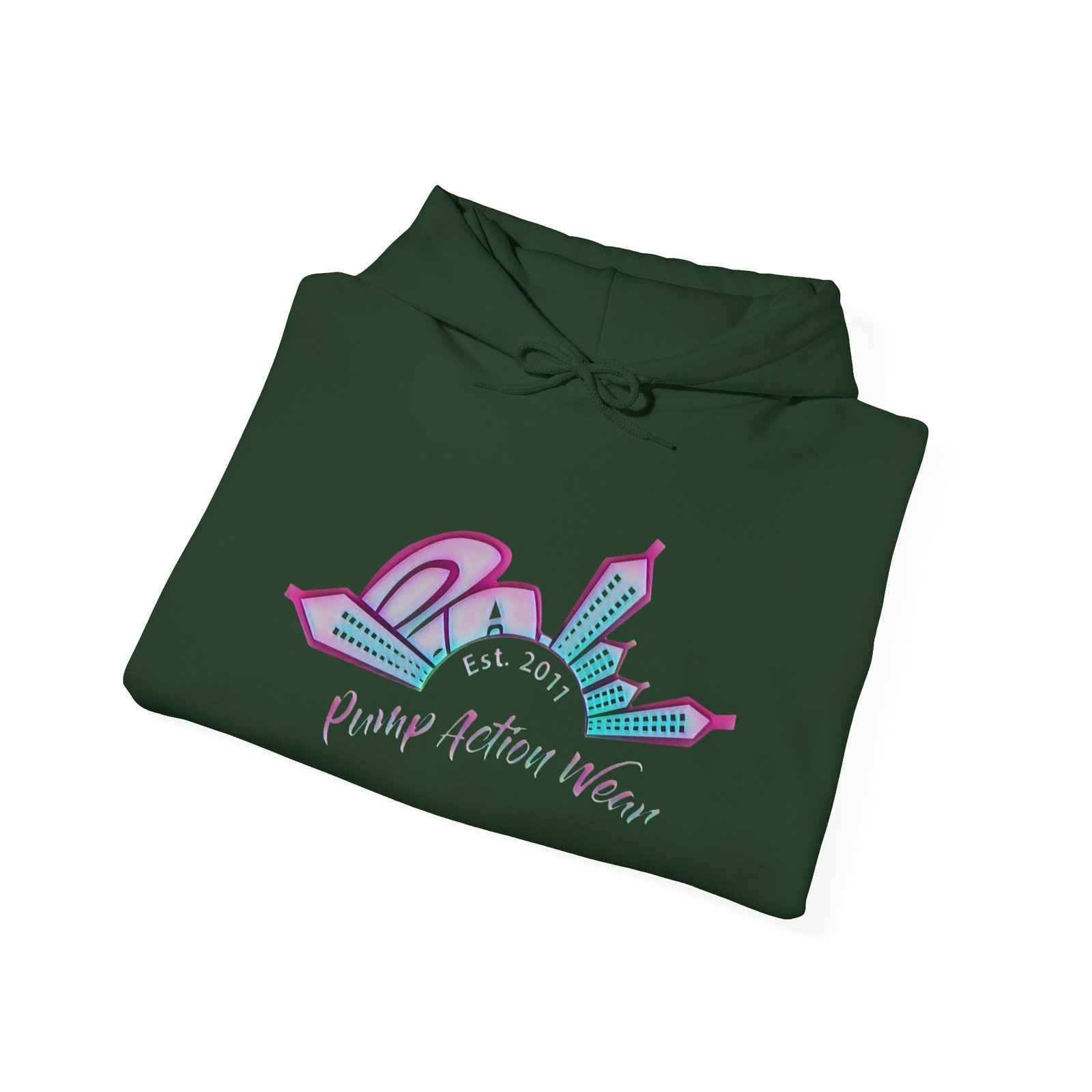 Hoodie — Prism City Skyline "Planet Action Never" Graphic Pullover - Image 28