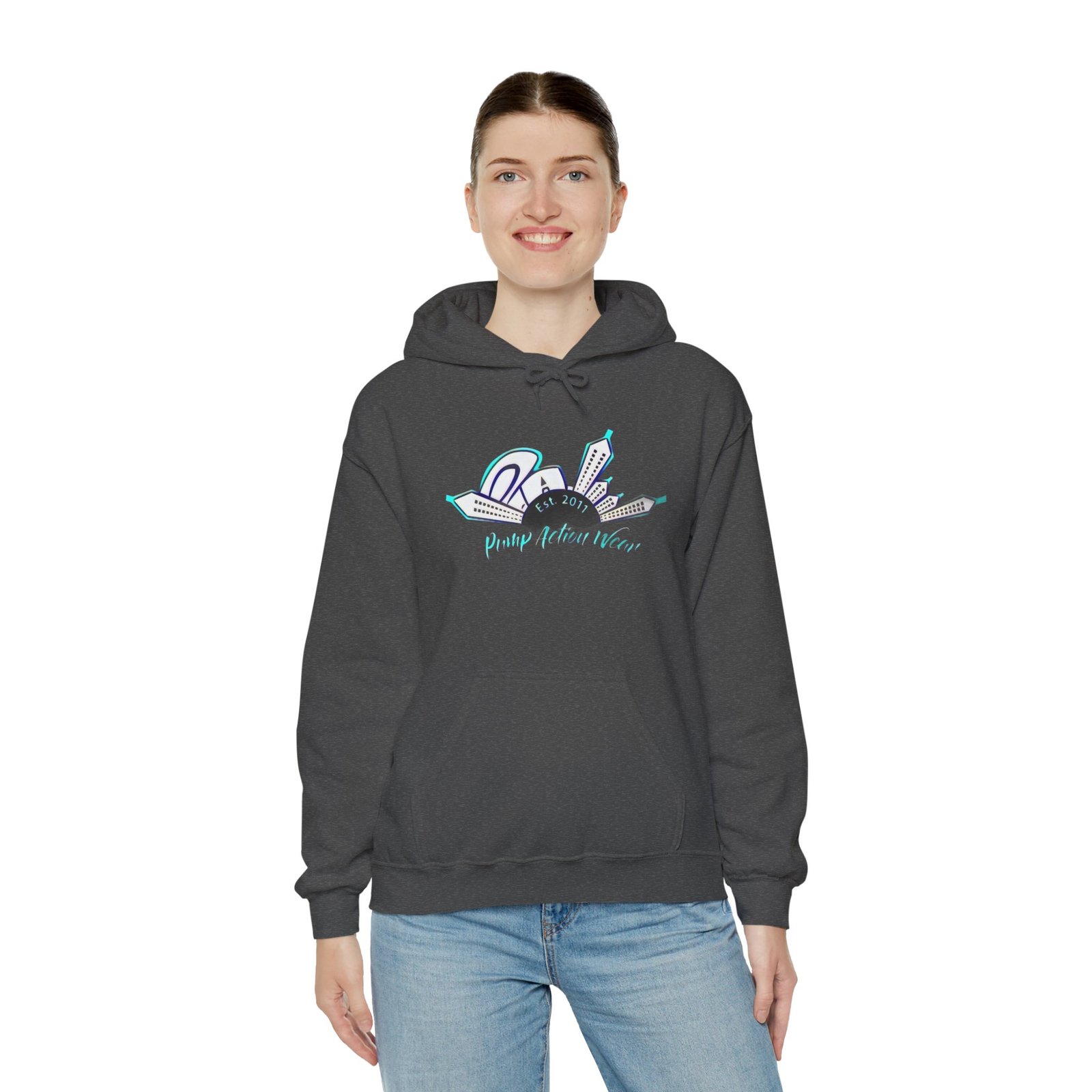 City Skyline Hoodie – "Pushing Detroit Motors" Graphic Hooded Sweatshirt - Image 24