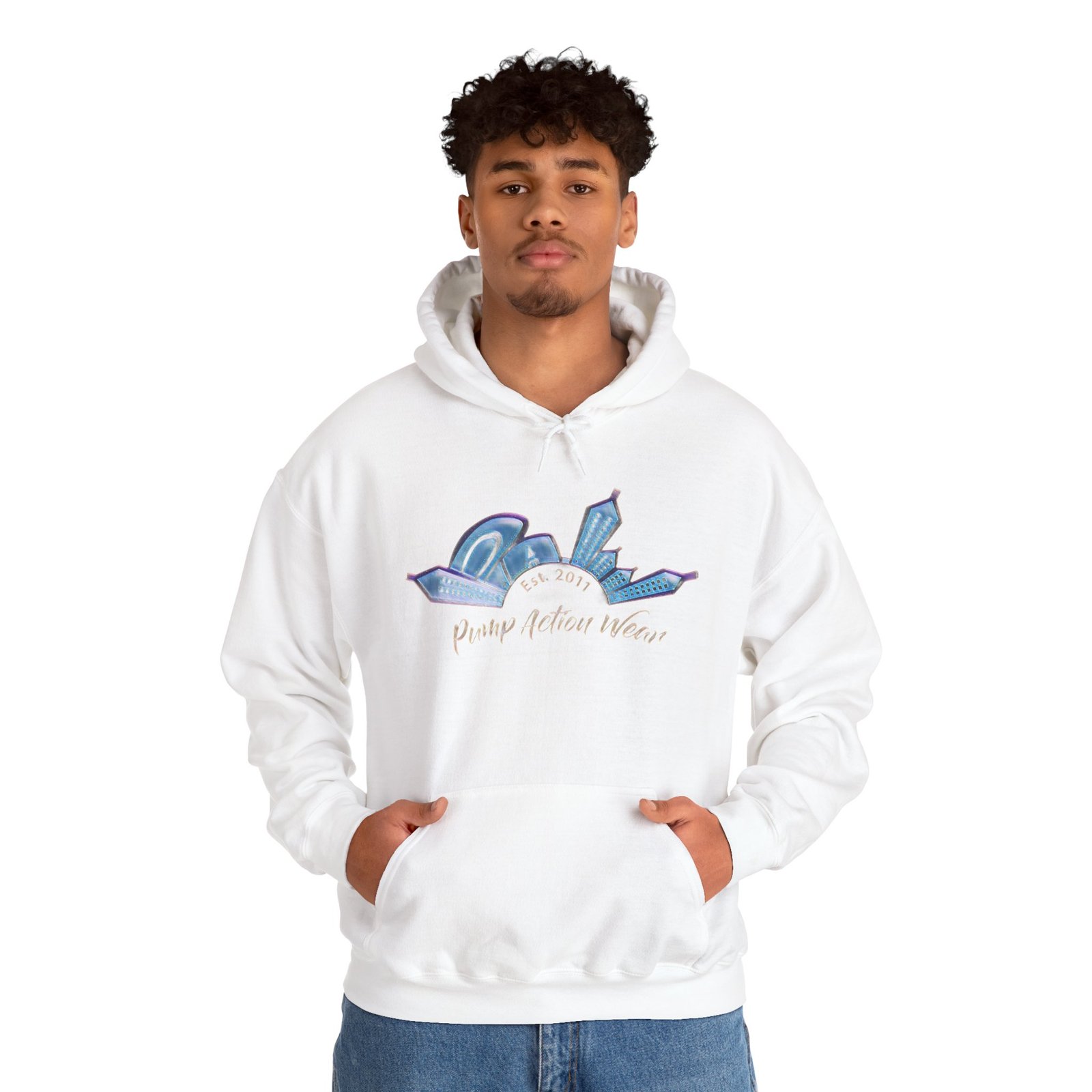 Hoodie • Peaceful Urban Skyline Graphic "Planet Urban Home" - Image 11