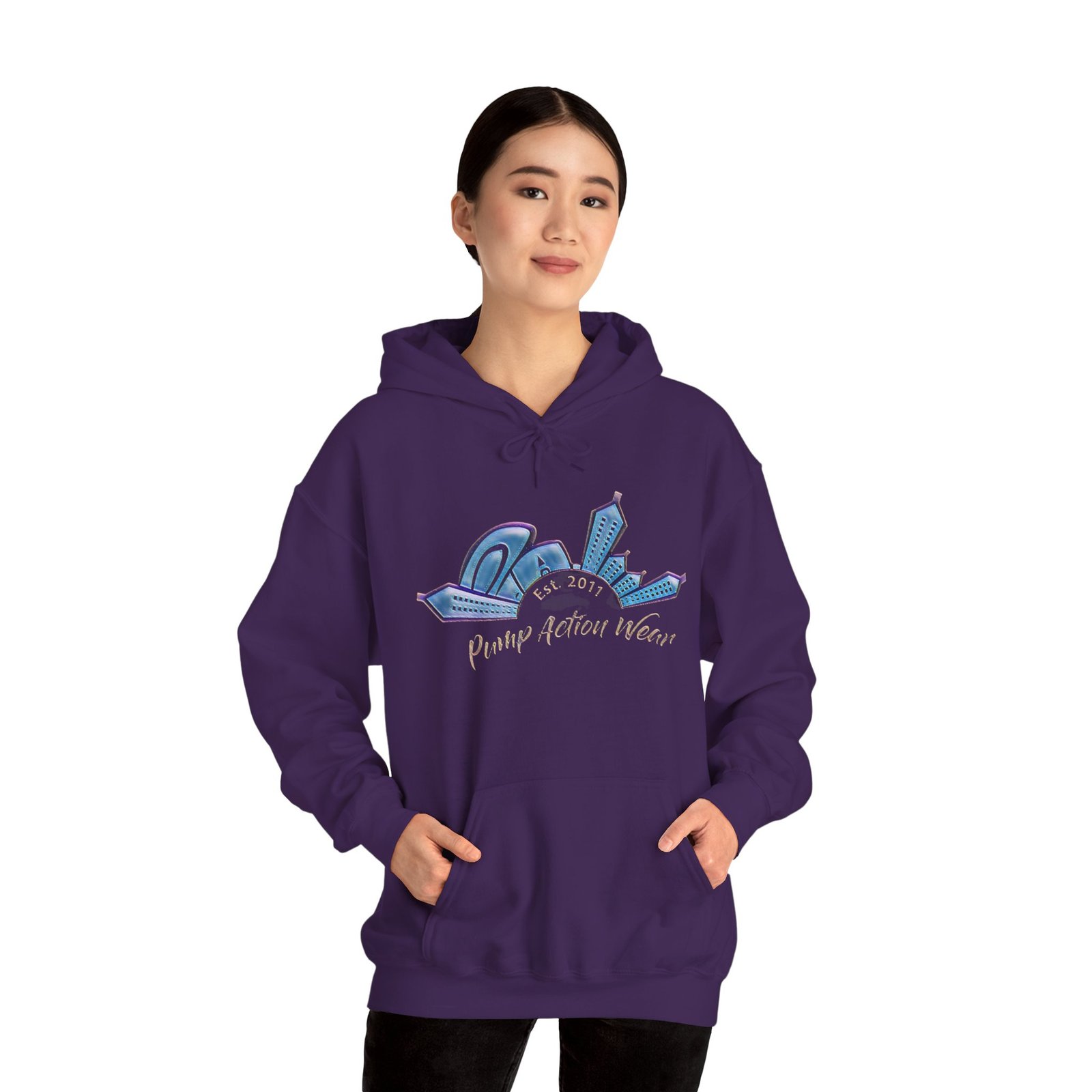 Hoodie • Peaceful Urban Skyline Graphic "Planet Urban Home" - Image 18