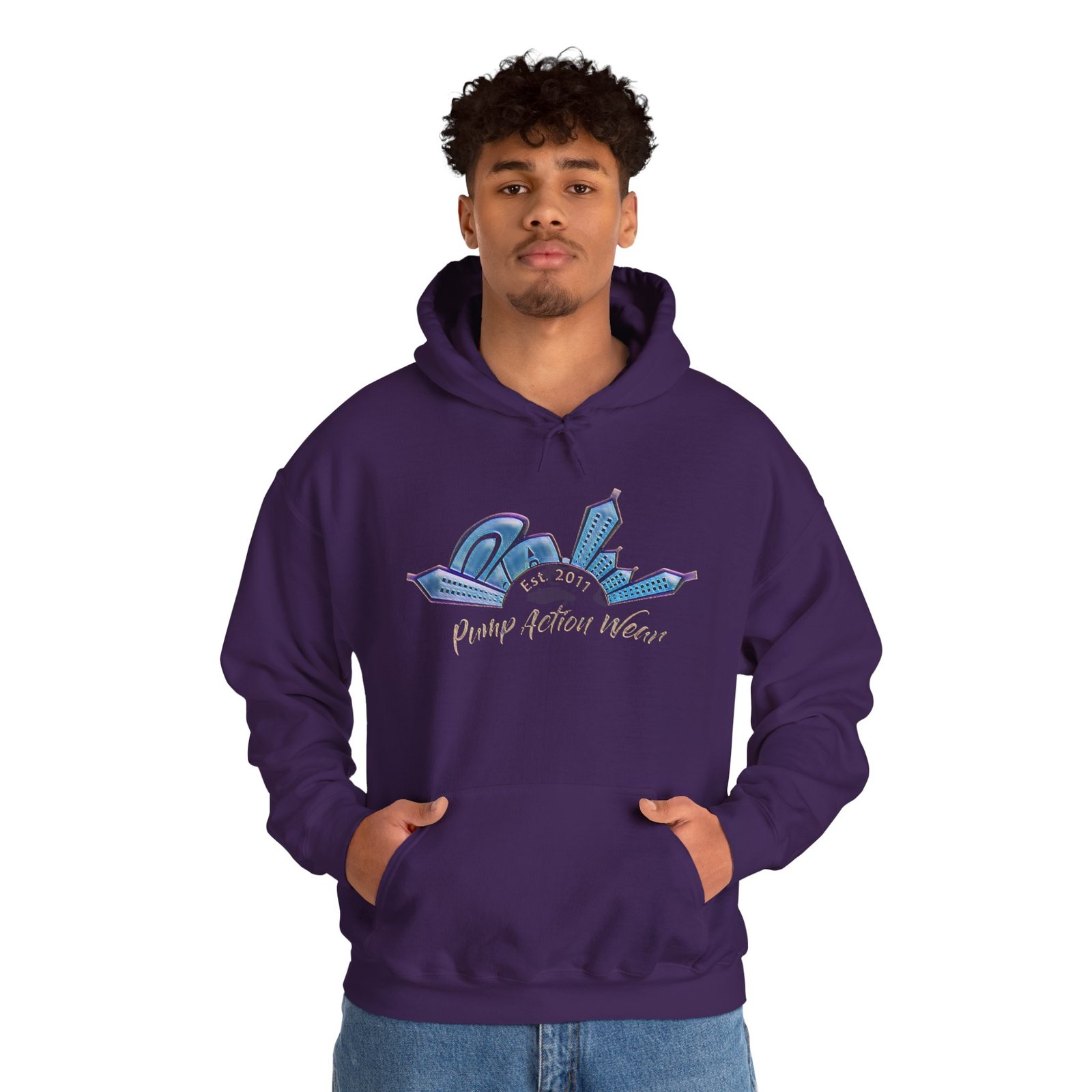 Hoodie • Peaceful Urban Skyline Graphic "Planet Urban Home" - Image 19