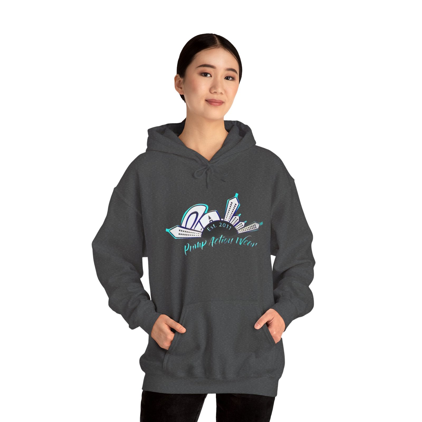 City Skyline Hoodie – "Pushing Detroit Motors" Graphic Hooded Sweatshirt - Image 22