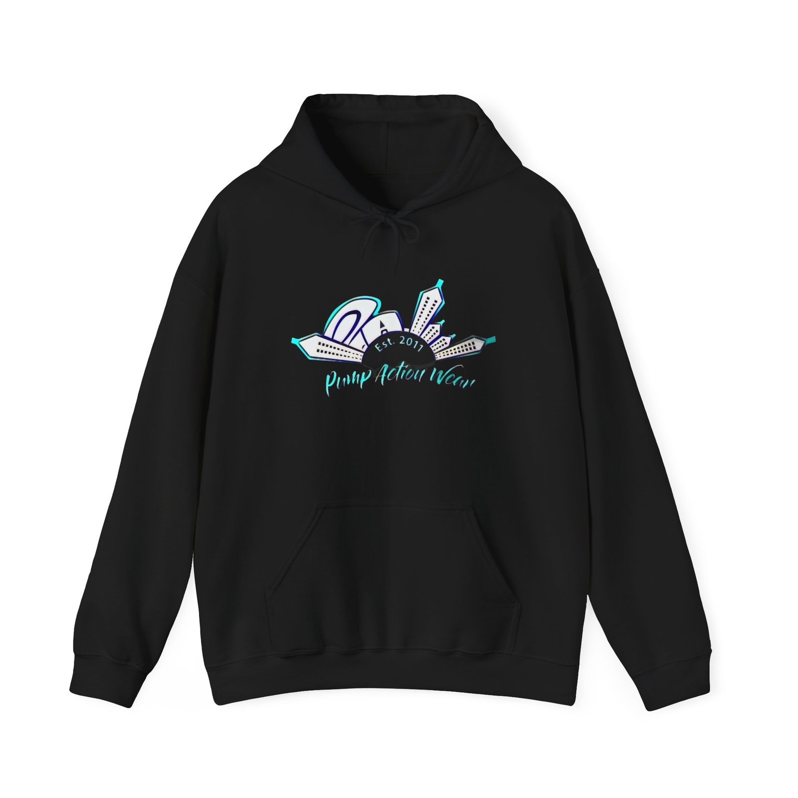 City Skyline Hoodie – "Pushing Detroit Motors" Graphic Hooded Sweatshirt