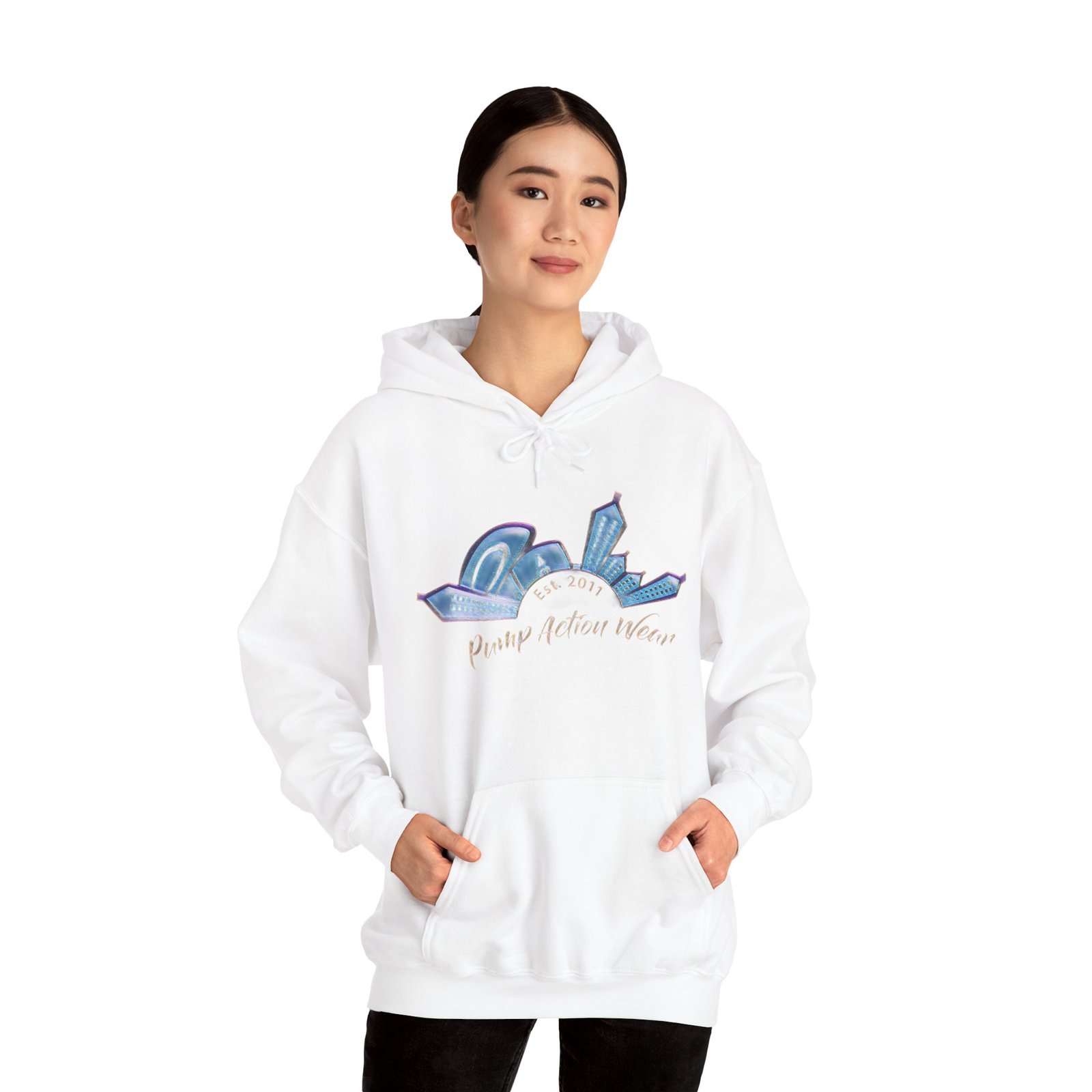 Hoodie • Peaceful Urban Skyline Graphic "Planet Urban Home" - Image 10