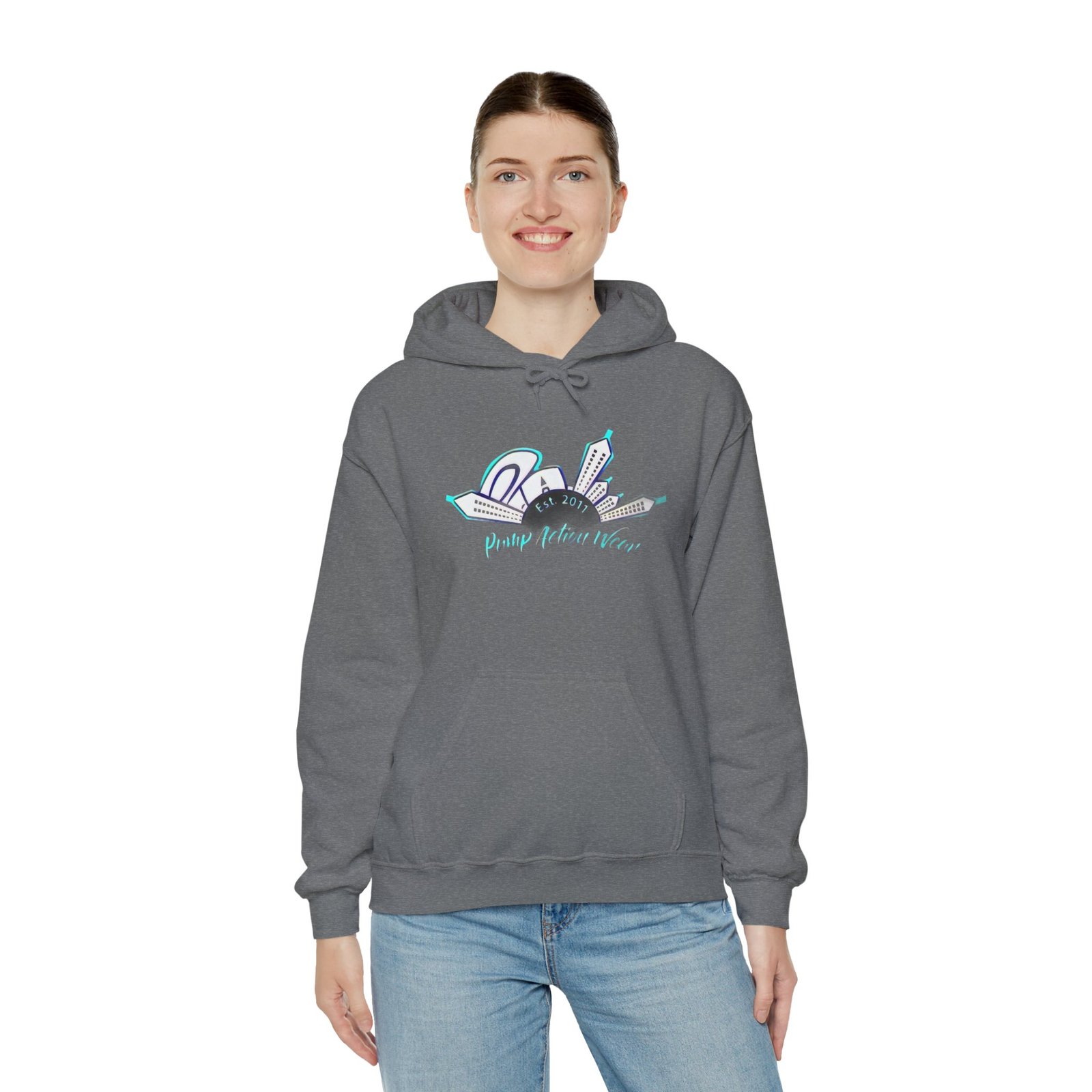 City Skyline Hoodie – "Pushing Detroit Motors" Graphic Hooded Sweatshirt - Image 20