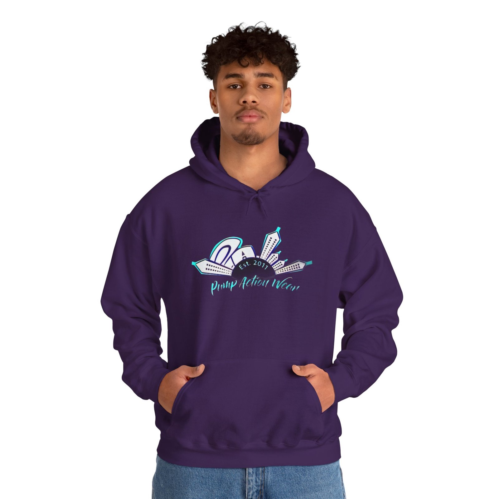City Skyline Hoodie – "Pushing Detroit Motors" Graphic Hooded Sweatshirt - Image 35