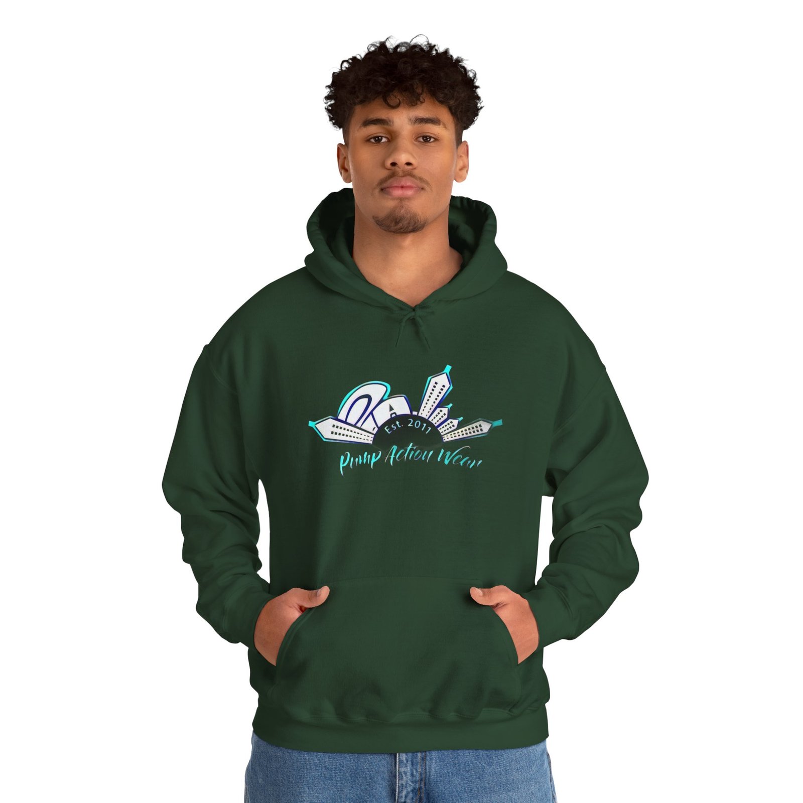 City Skyline Hoodie – "Pushing Detroit Motors" Graphic Hooded Sweatshirt - Image 15