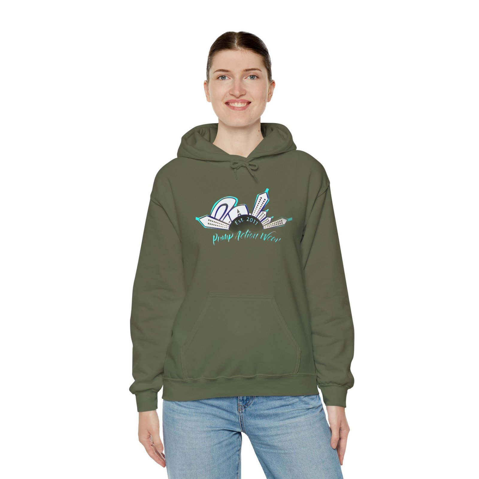 City Skyline Hoodie – "Pushing Detroit Motors" Graphic Hooded Sweatshirt - Image 12