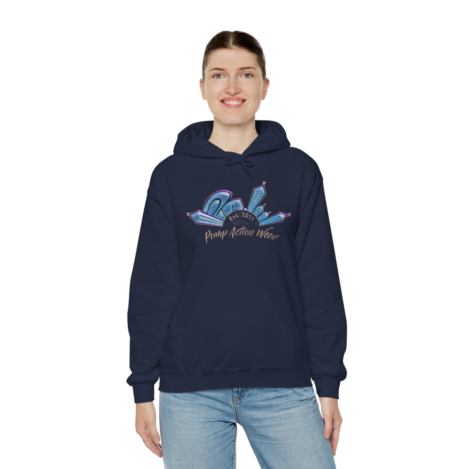 Hoodie • Peaceful Urban Skyline Graphic "Planet Urban Home"