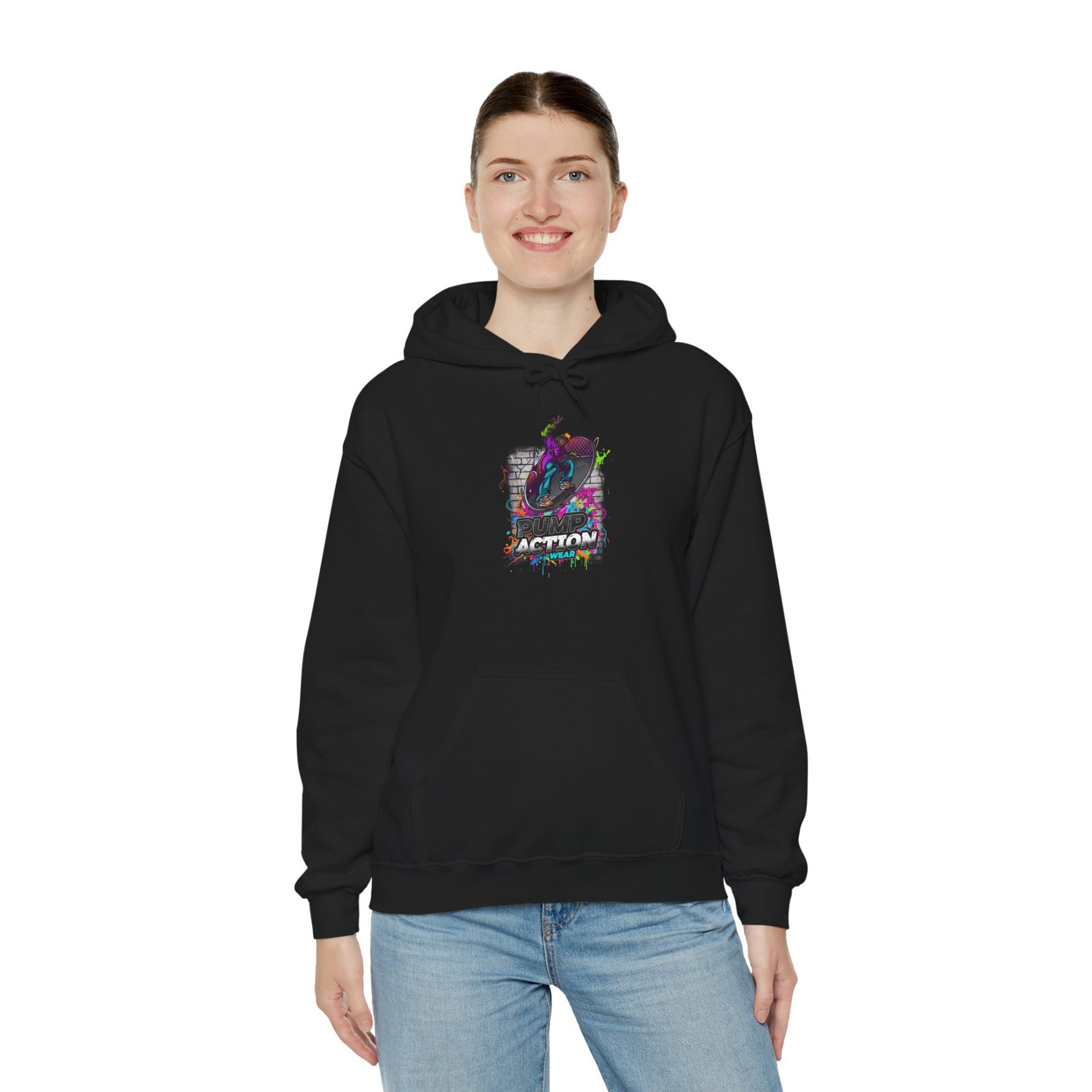 Copy of Pump Action Wear Hoodie — Vintage Gunshop Logo Pullover - Image 4
