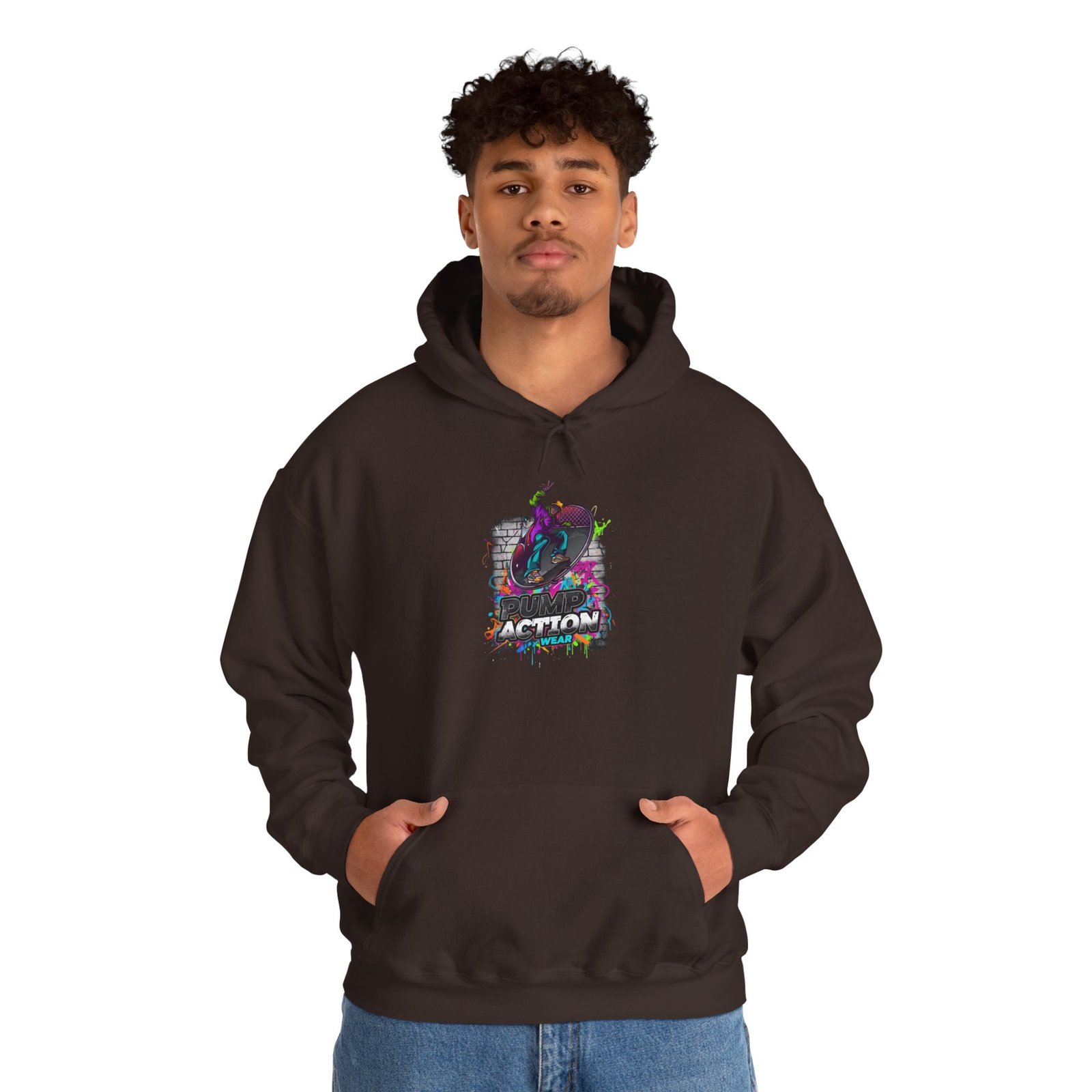 Copy of Pump Action Wear Hoodie — Vintage Gunshop Logo Pullover - Image 15