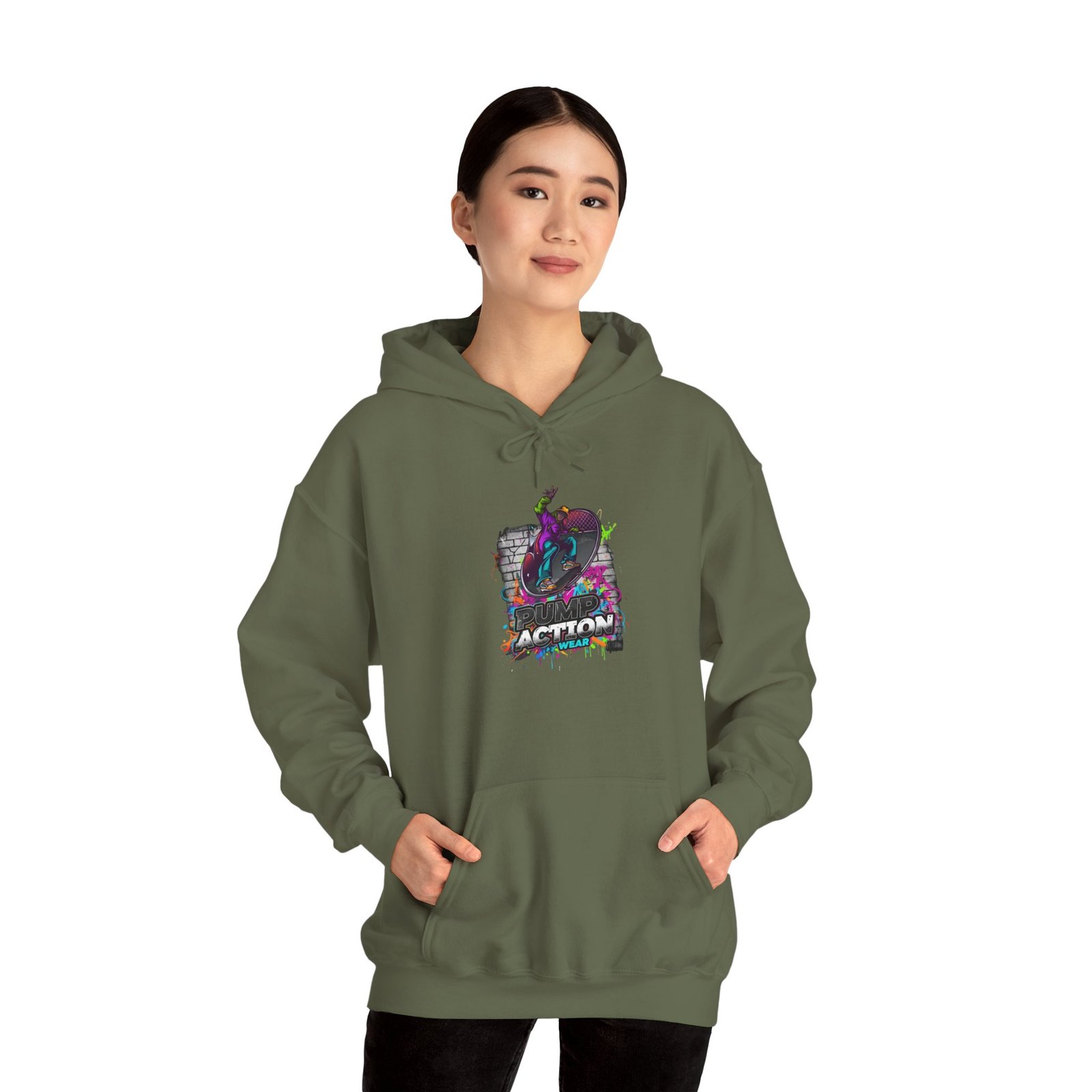 Copy of Pump Action Wear Hoodie — Vintage Gunshop Logo Pullover - Image 18