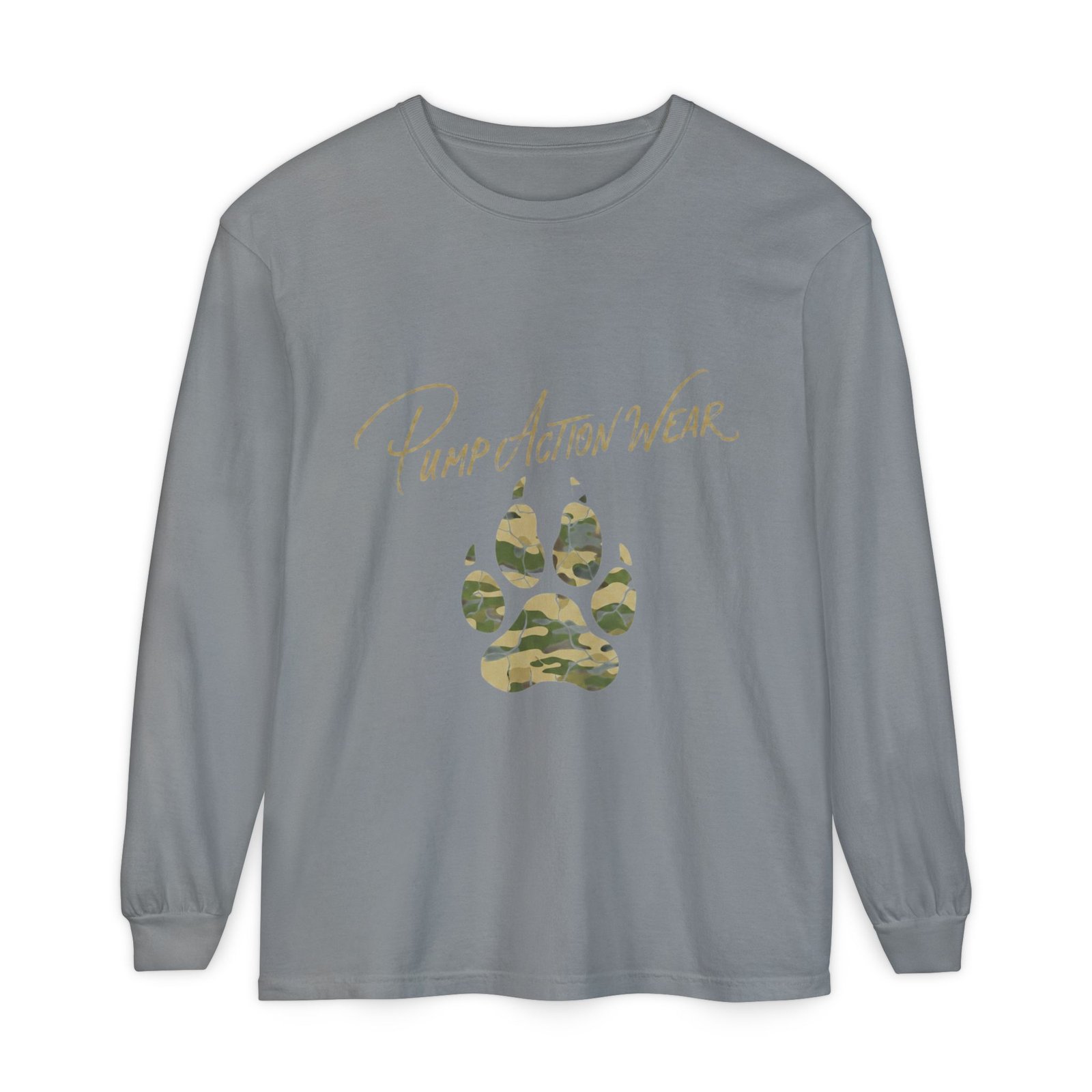 Pump Action Wear Camo Paw Long Sleeve Tee - Image 41