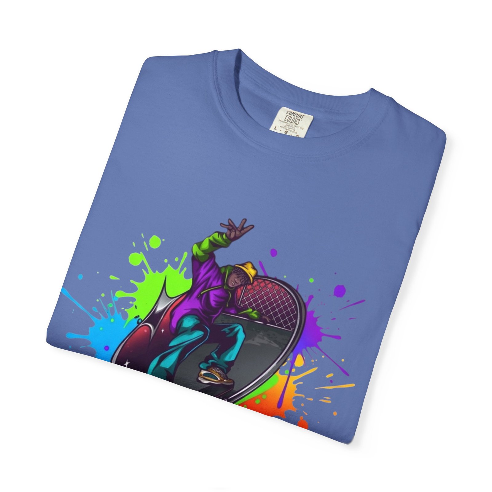 T-Shirt — 'Pump Action Wear' Colorful DJ Turntable Graphic Tee - Image 31