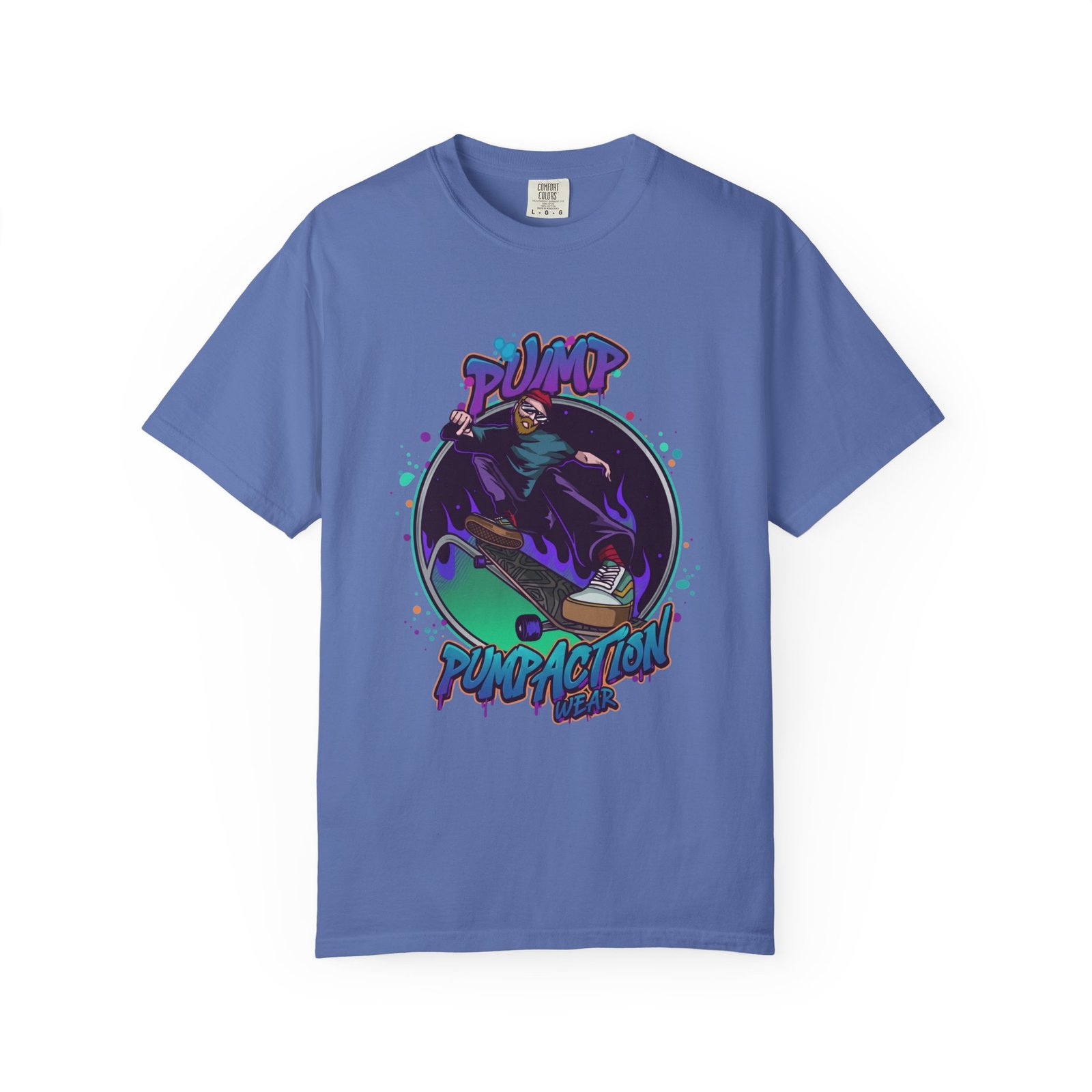 Skate Grim Reaper "Pump Funpaction" Graphic T-Shirt - Image 29
