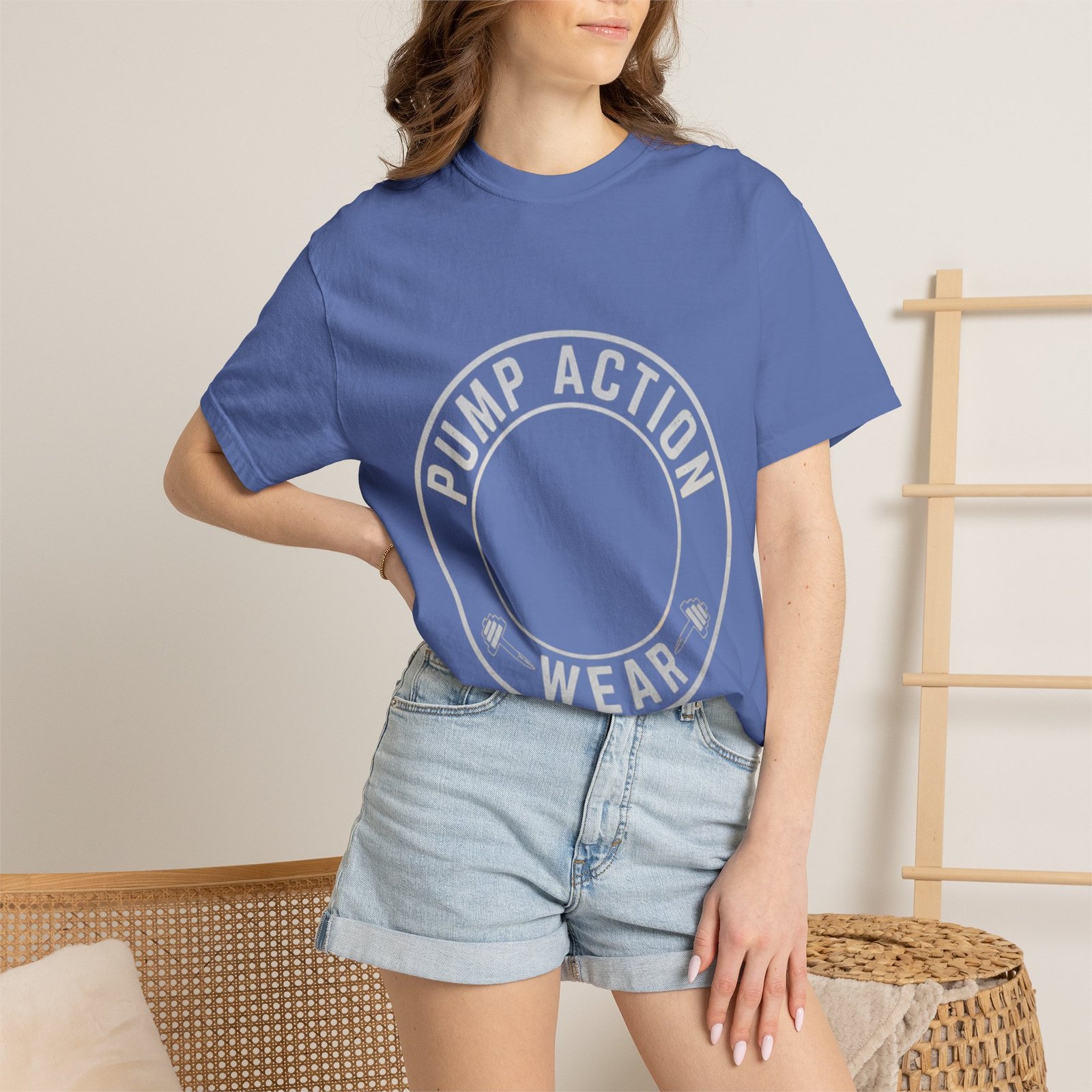 Pump Action Wear T‑Shirt — Vintage Crest Graphic Tee - Image 32