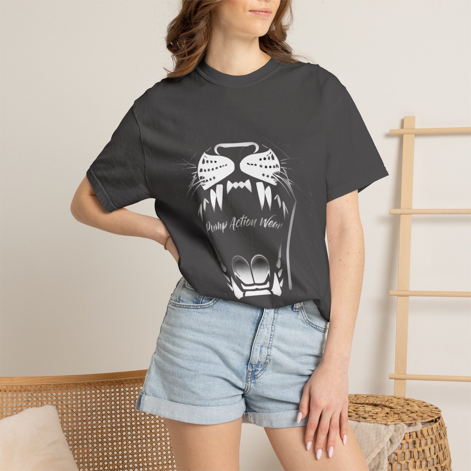 Cat Jaw Graphic T-Shirt — 'Please Afford Meow' Minimalist Cat Face Tee - Image 44