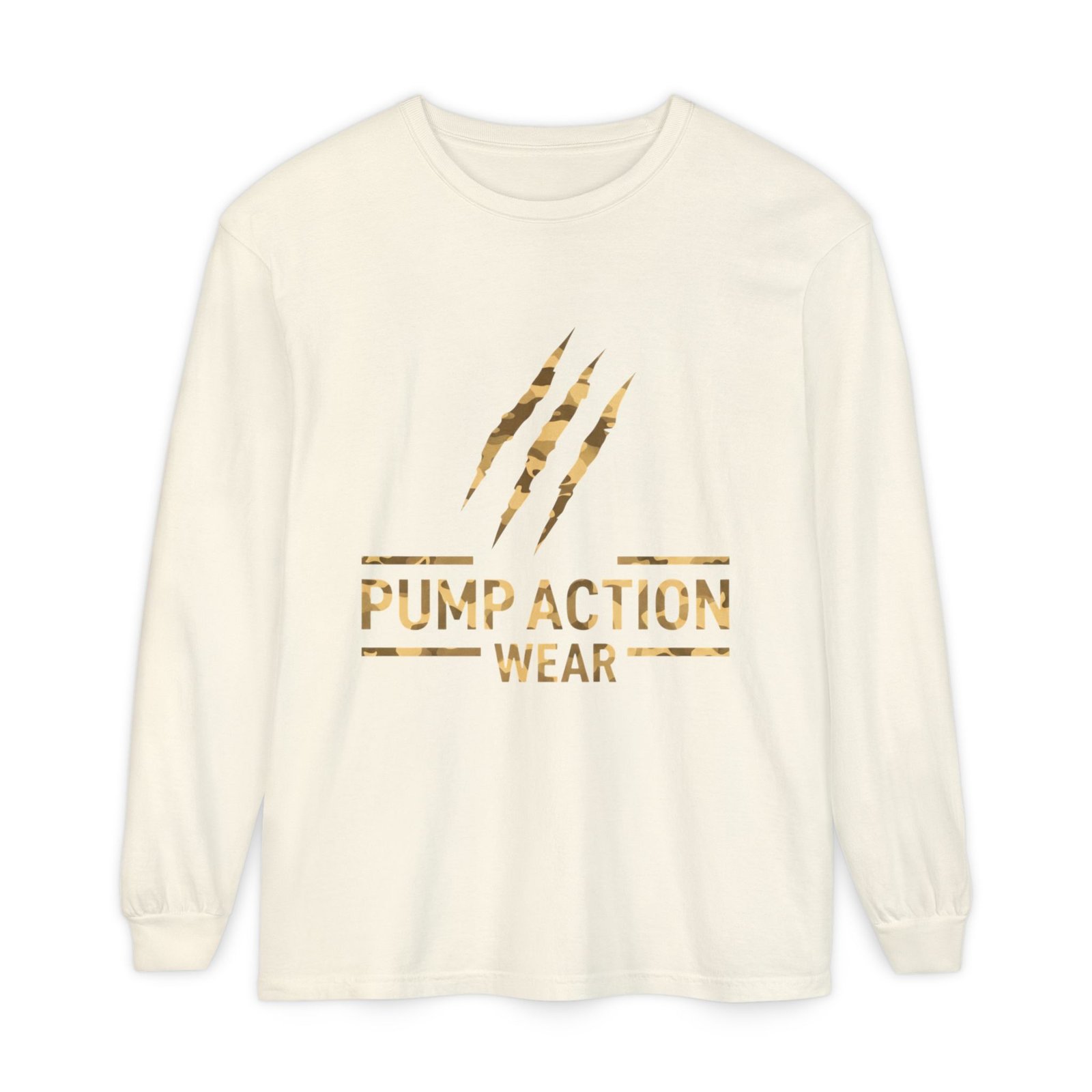 Pump Action Wear Long Sleeve Tee — Gold Claw Logo - Image 17