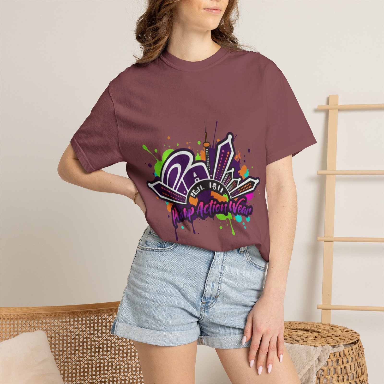T-Shirt — Retro Graffiti 'Party All Night' Graphic Tee - Image 8