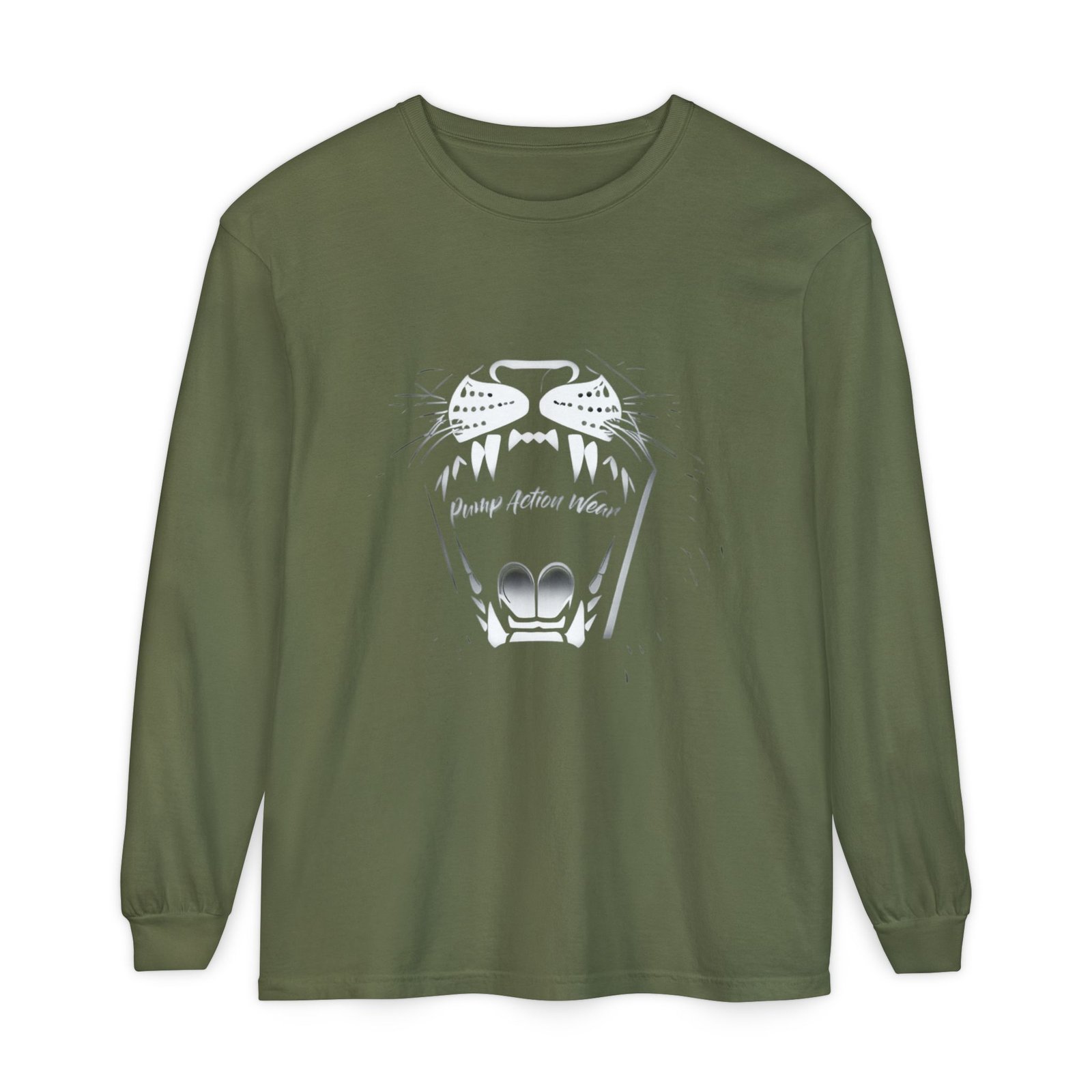 Long Sleeve T‑Shirt — Minimal Tiger Face Graphic - Image 45