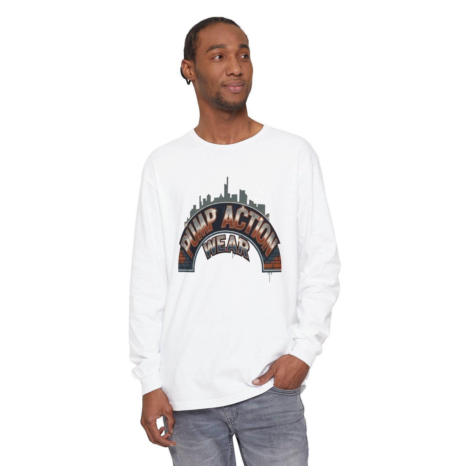 Pump Action Wear Skyline Long Sleeve Tee - Image 3