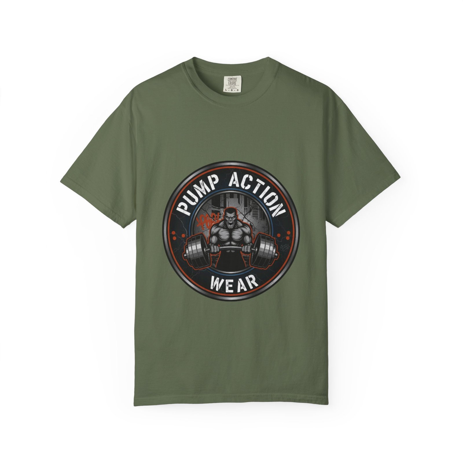 Gym T-Shirt — "Pump Action Wear" Muscle Weightlifting Tee - Image 25