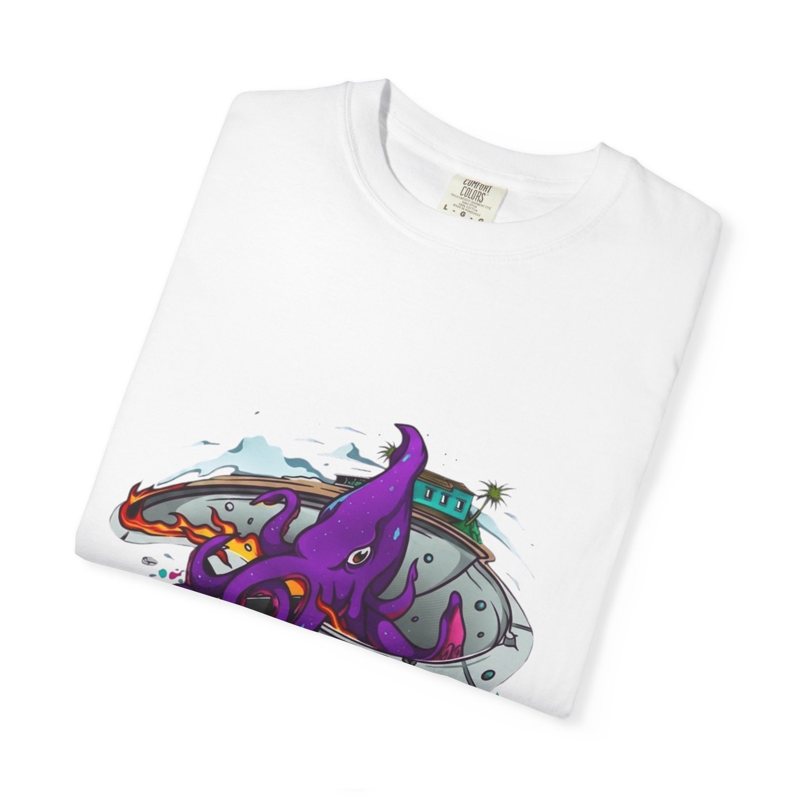Octopus Skate Graphic T-Shirt — "Pump Action Wear" Streetwear Tee - Image 3