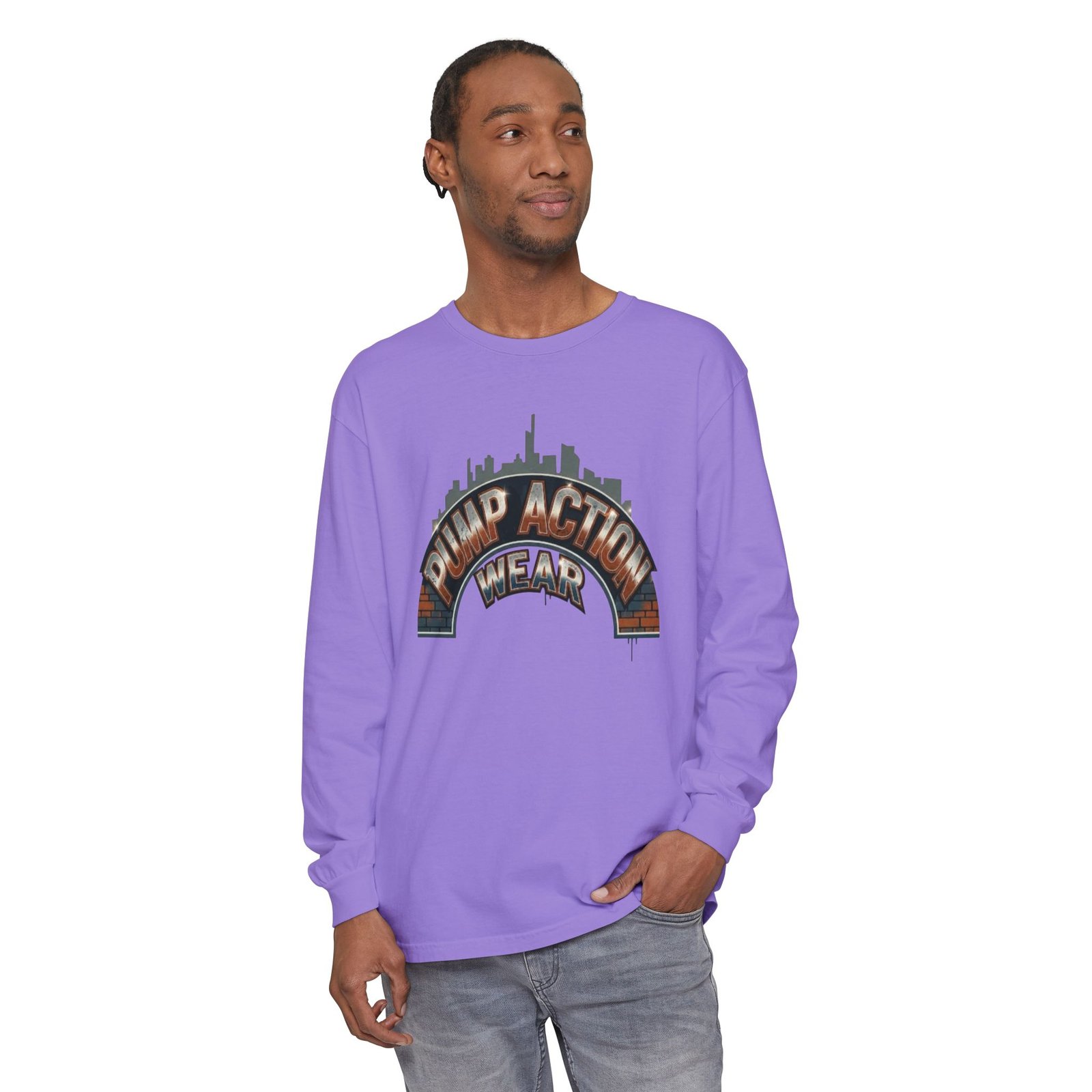 Pump Action Wear Skyline Long Sleeve Tee - Image 63