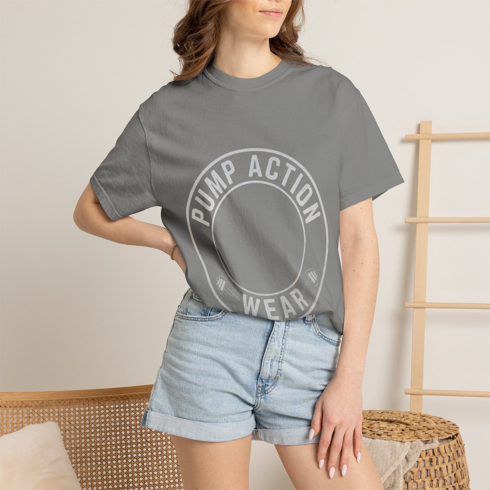 Pump Action Wear T‑Shirt — Vintage Crest Graphic Tee - Image 36