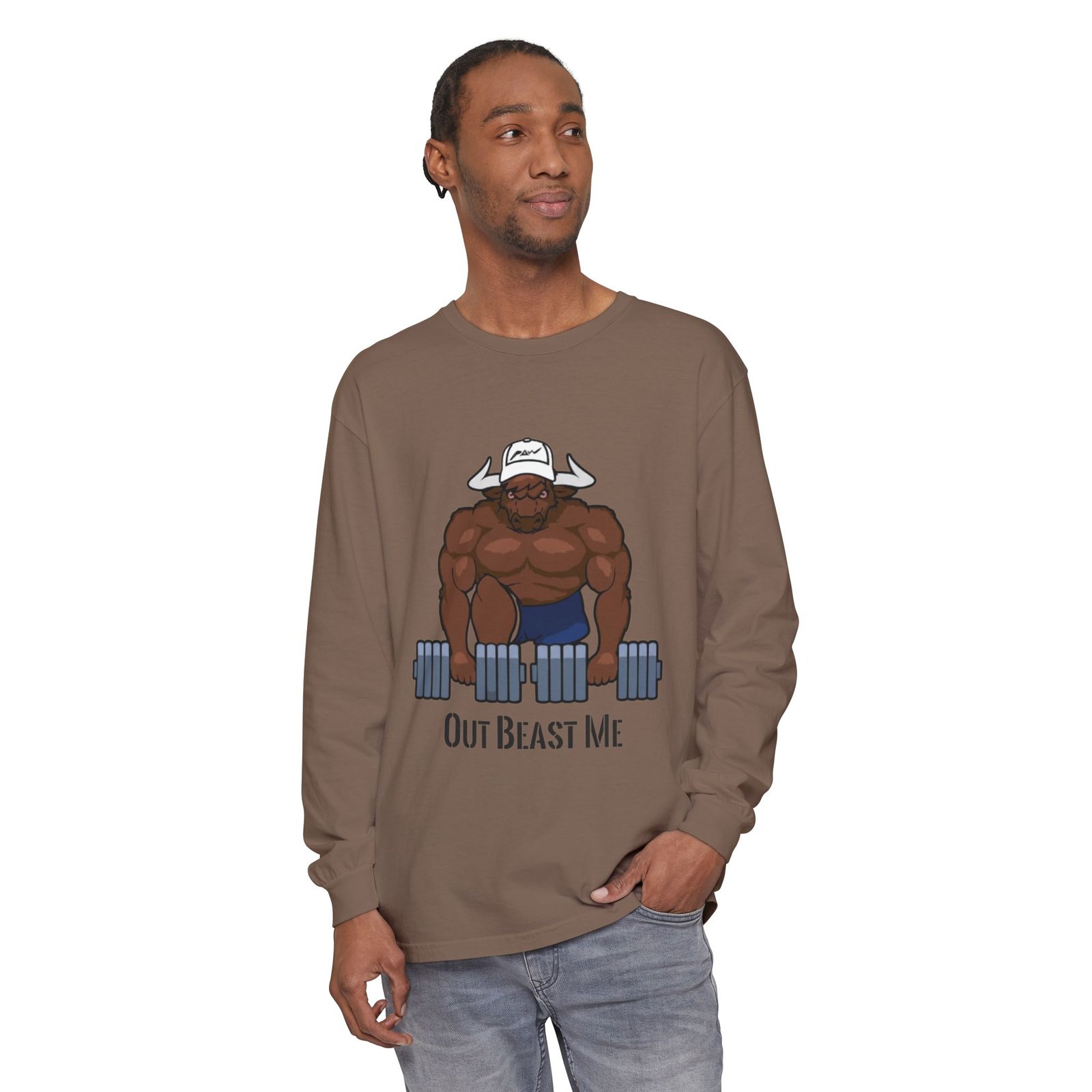 Out Beast Me Long Sleeve Shirt — Motivational Gym Tee - Image 27