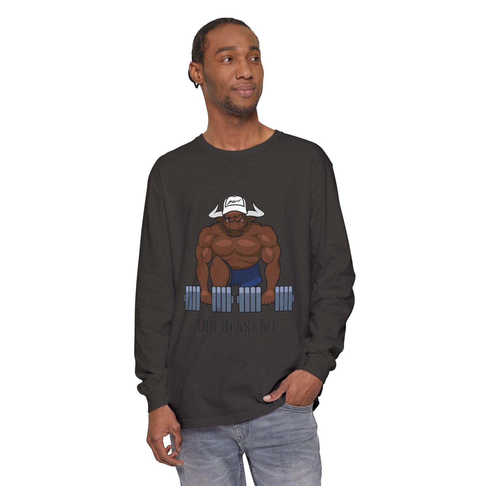 Out Beast Me Long Sleeve Shirt — Motivational Gym Tee - Image 59