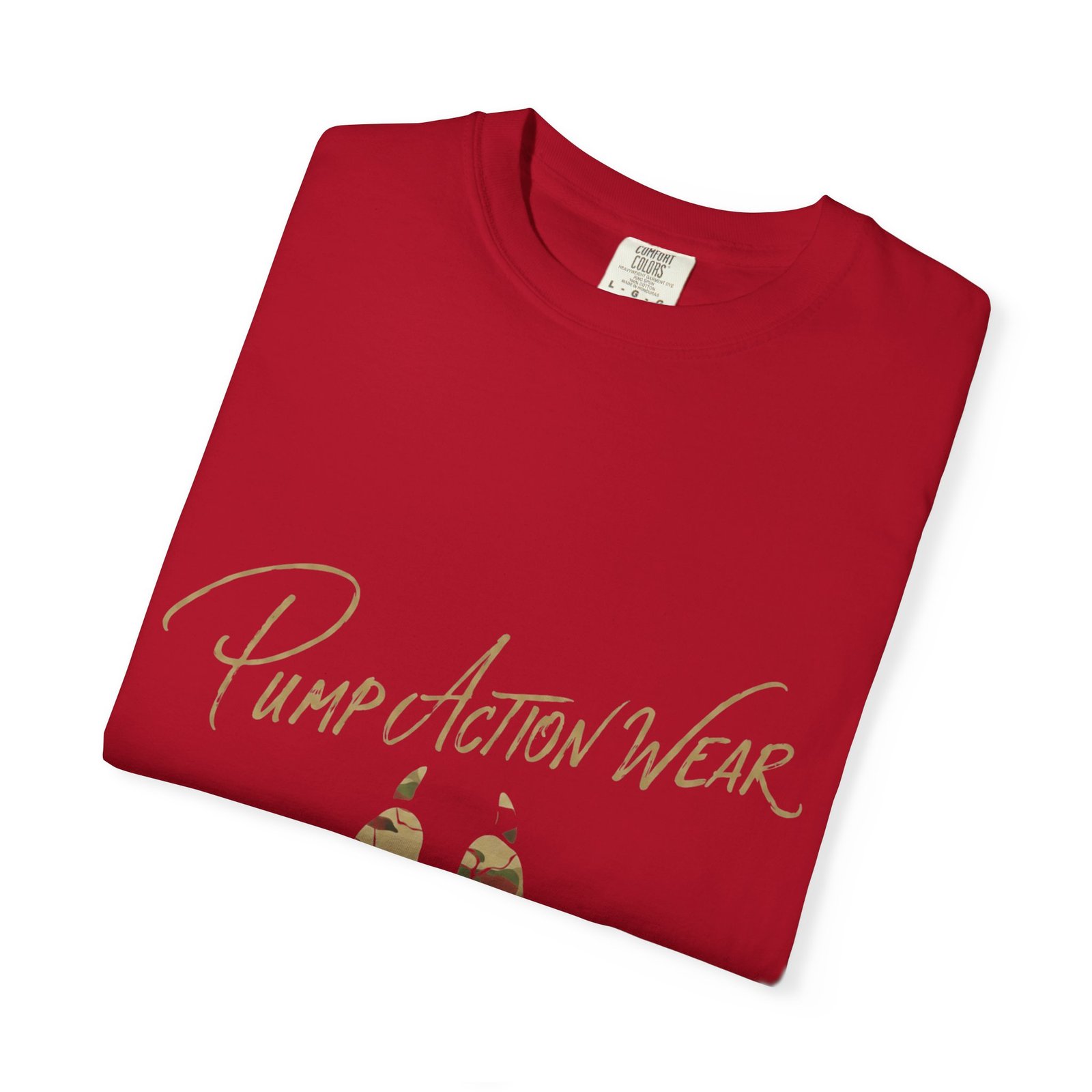 Paw Camo Tee — "Pump Action Wear" Graphic T-Shirt - Image 55